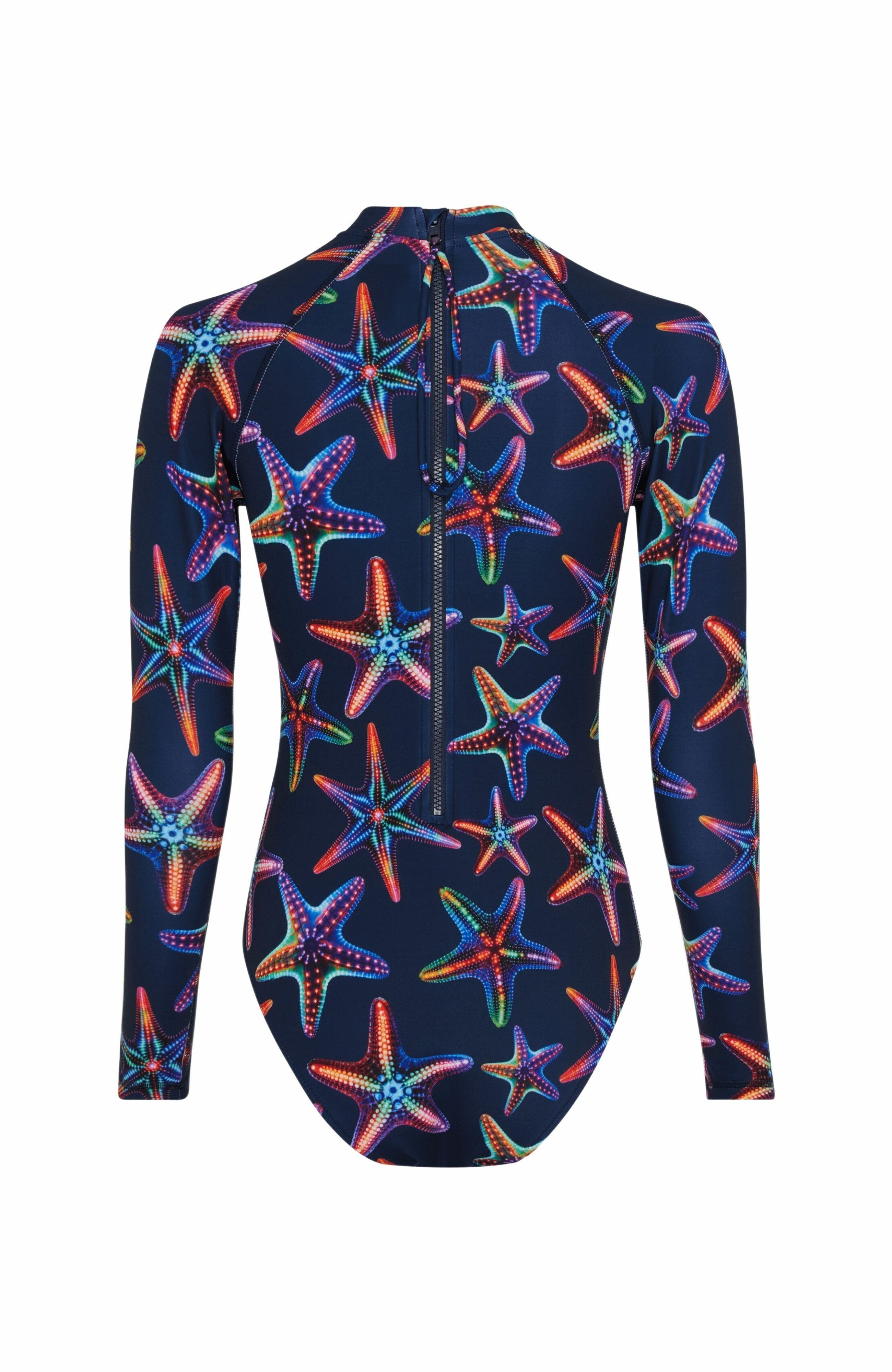 Vilebrequin Women's Disco Stars UV Protection One-Piece Rashguard in Bleu Marine at Nordstrom - 3