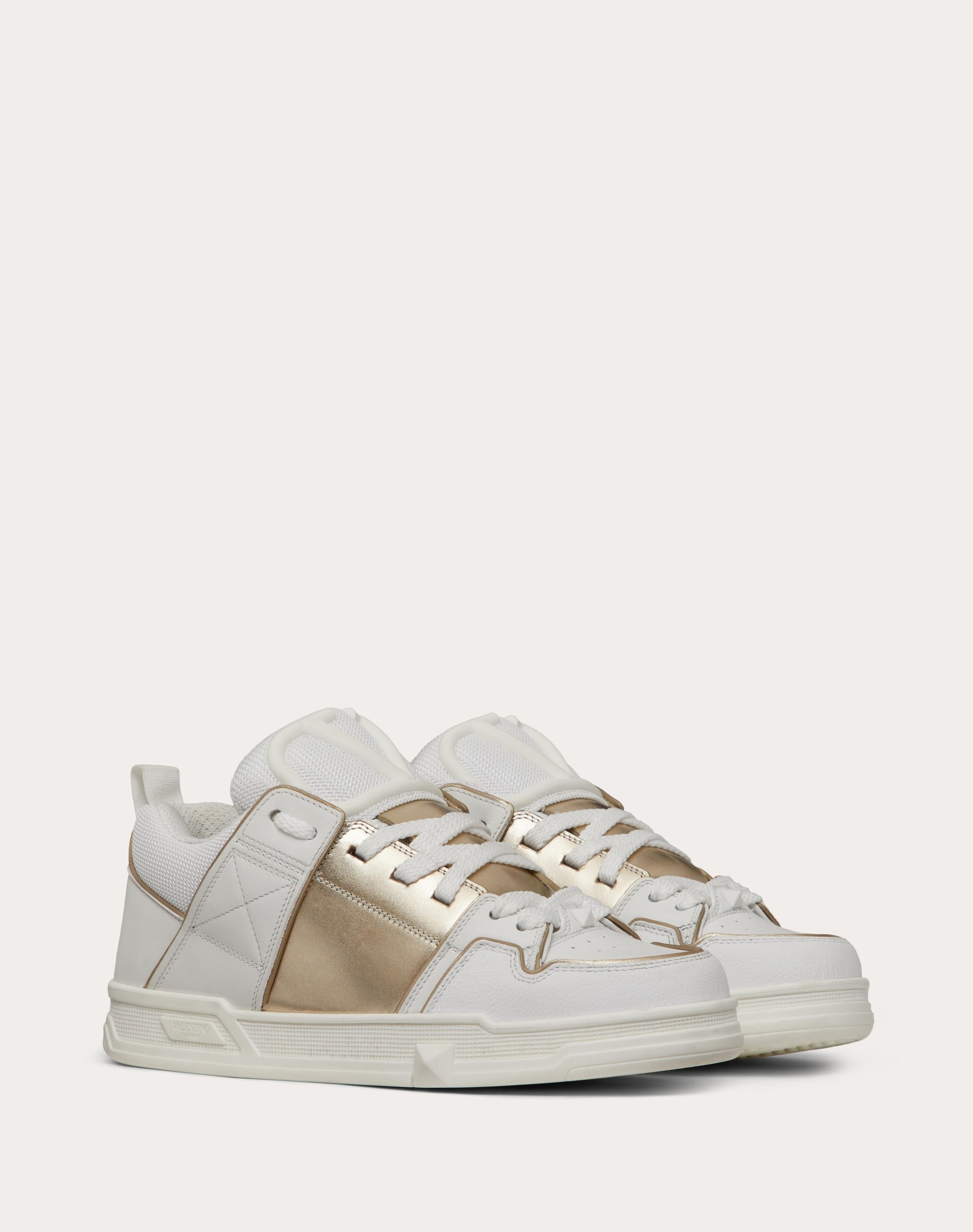 OPEN SKATE SNEAKER IN CALFSKIN WITH METALLIC BAND - 2