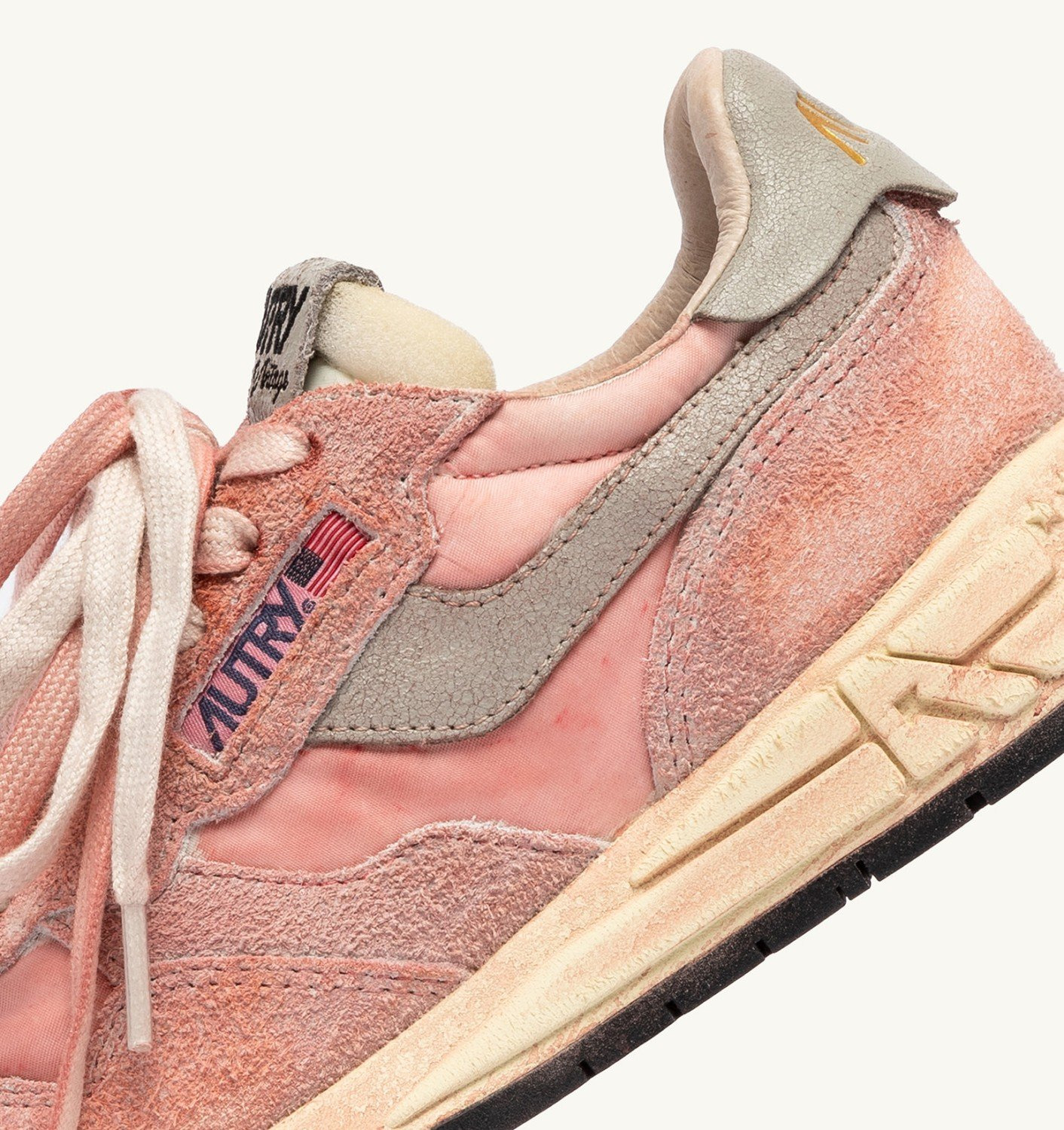 REELWIND SNEAKERS SUPER VINTAGE IN NYLON AND SUEDE COLOR PINK - 7