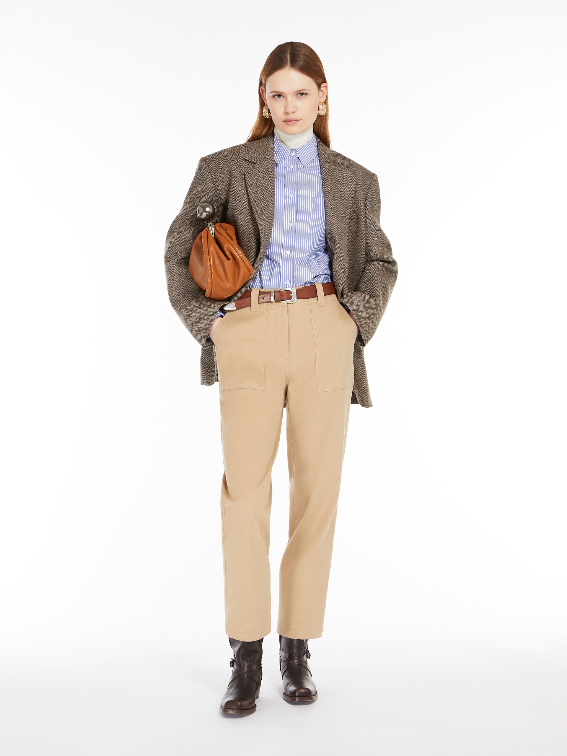 ジャケット Max Mara Single-Breasted Blazer In Shetland Single breasted blazer | Max Mara