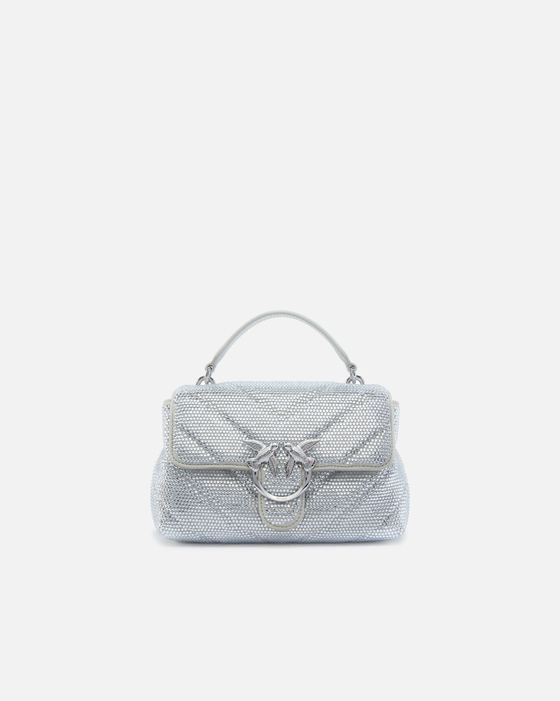 SOFT MINI LOVE BAG PUFF CROSSBODY QUILTED WITH RHINESTONES 1