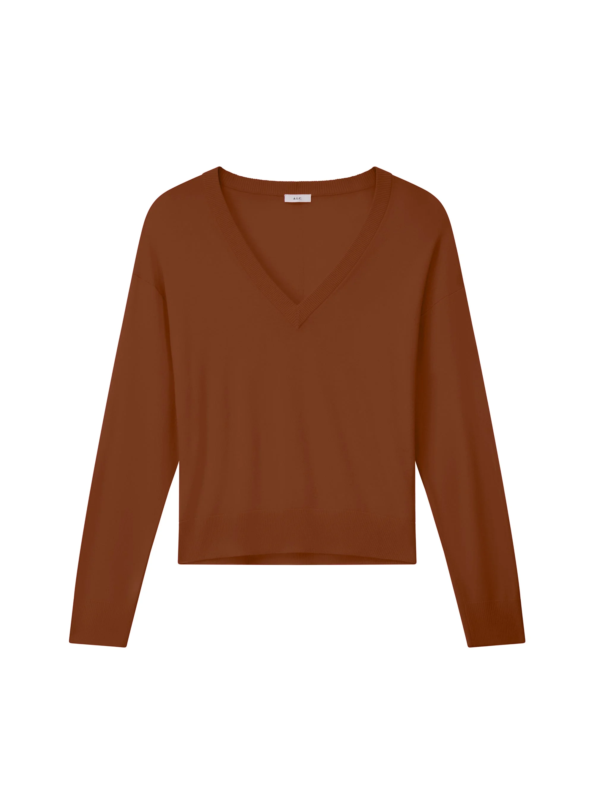 Nicole Fine Merino V-Neck Sweater - 1