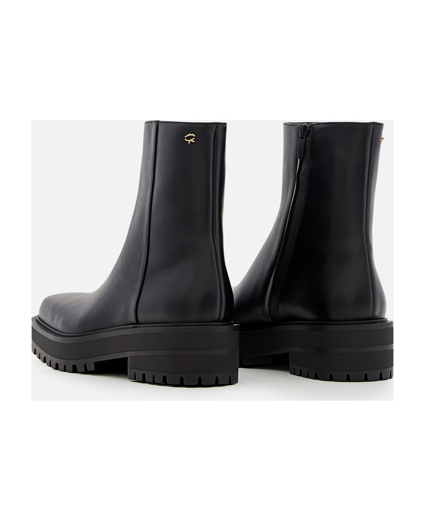 Leather Combat Boots - 3