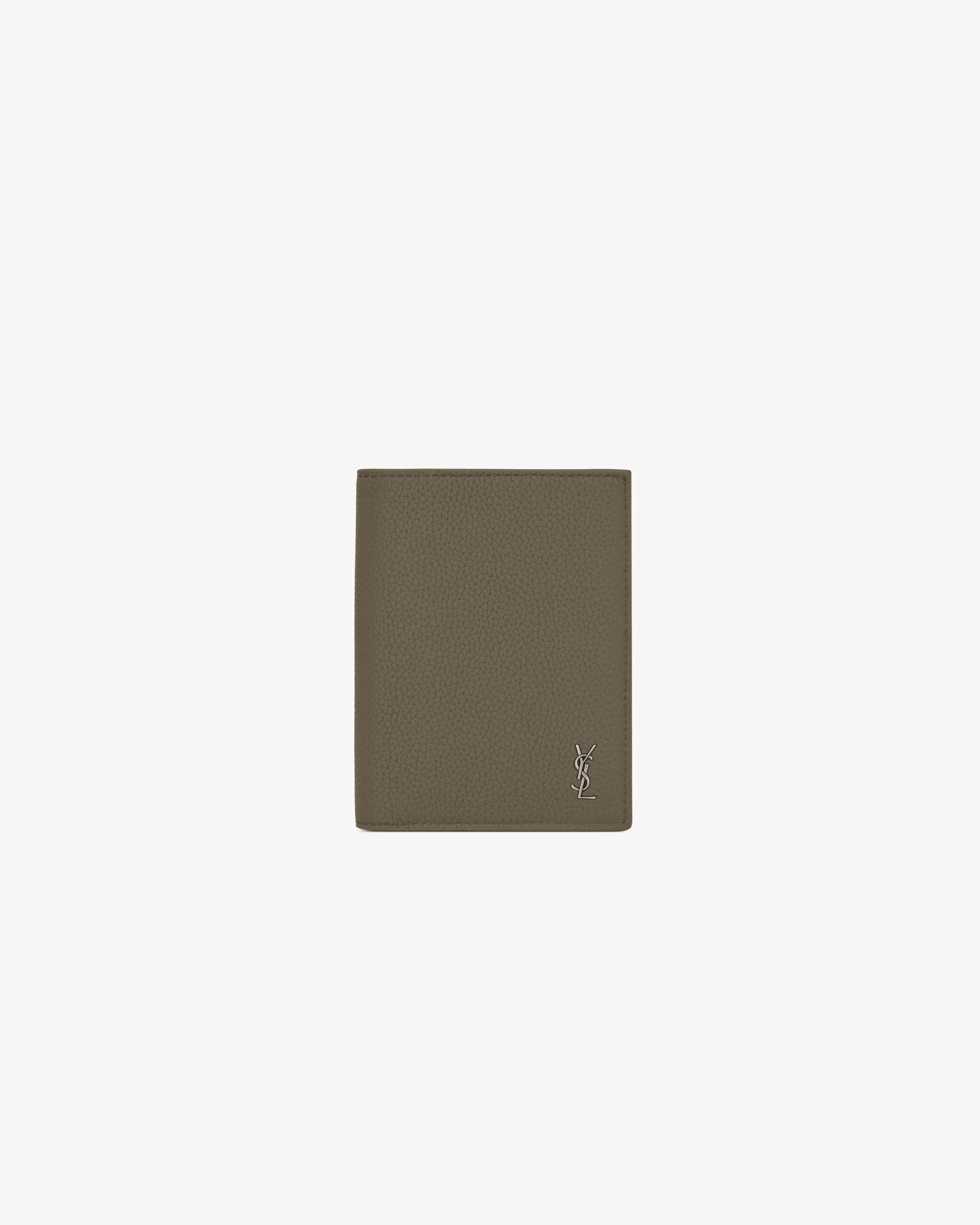 TINY CASSANDRE CREDIT CARD WALLET IN GRAINED LEATHER - 1