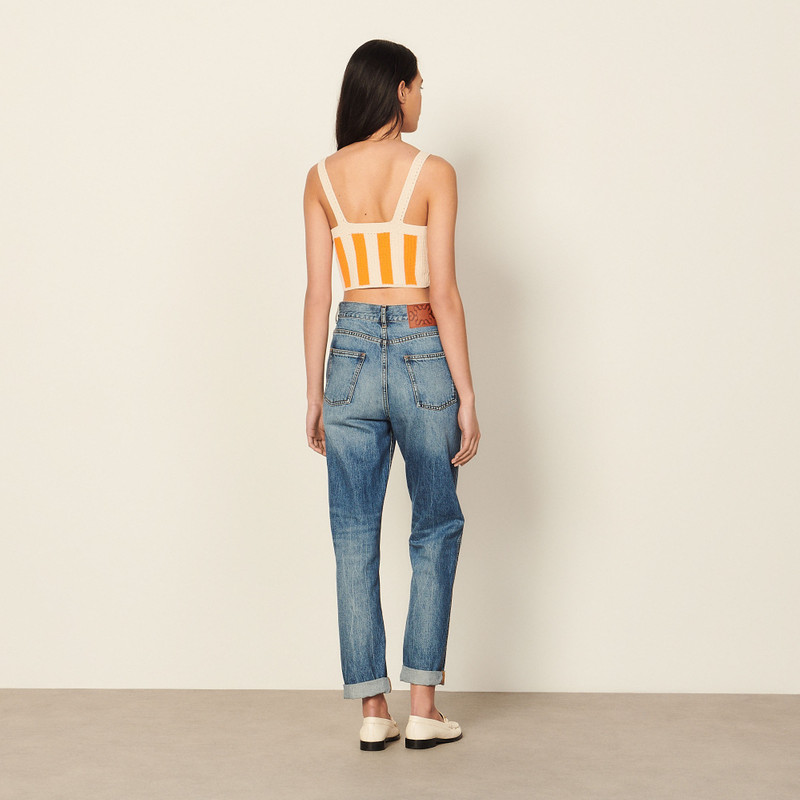 Sandro Crochet bra top outlook