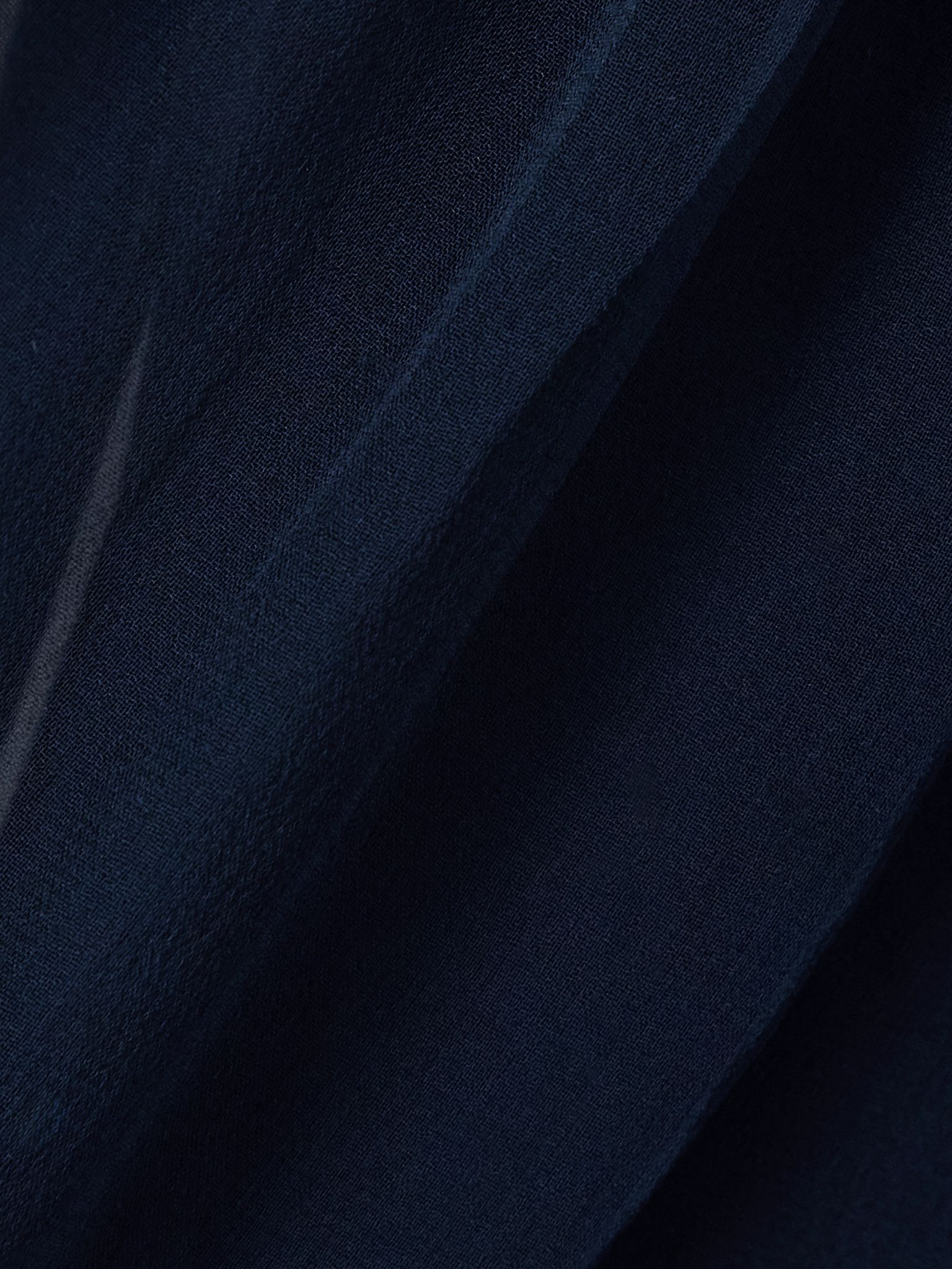 Cape-effect embellished silk-chiffon gown Navy - 4