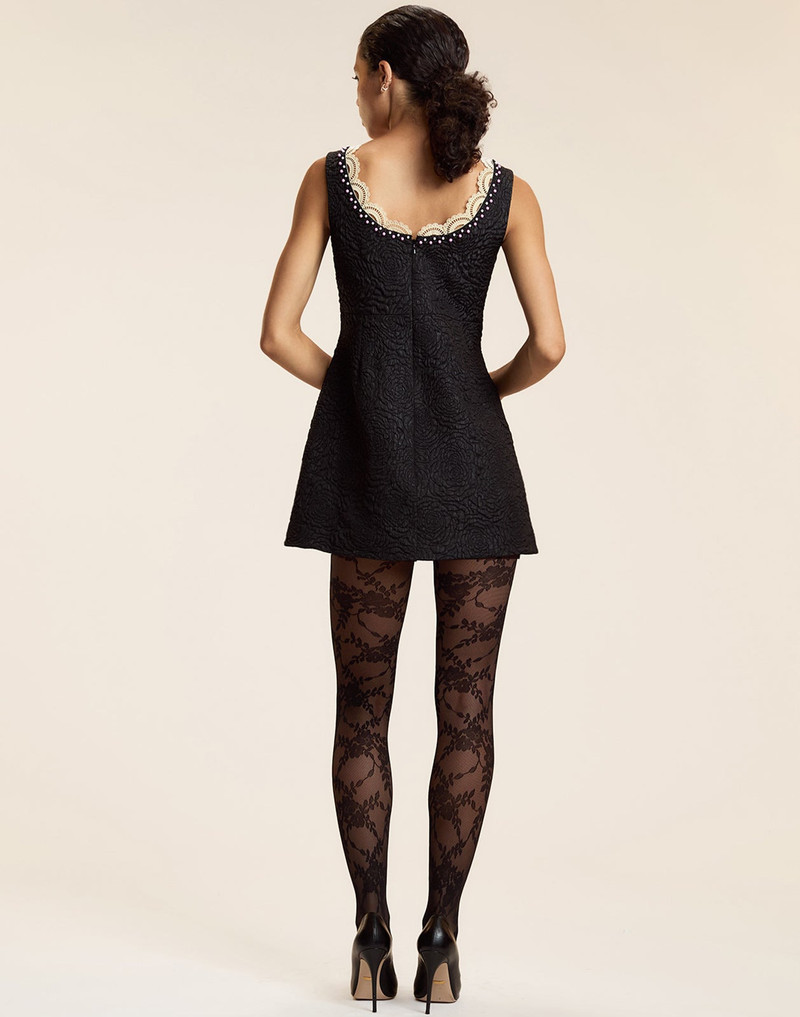 CYNTHIA ROWLEY Petit Four Lace Trim Dress outlook