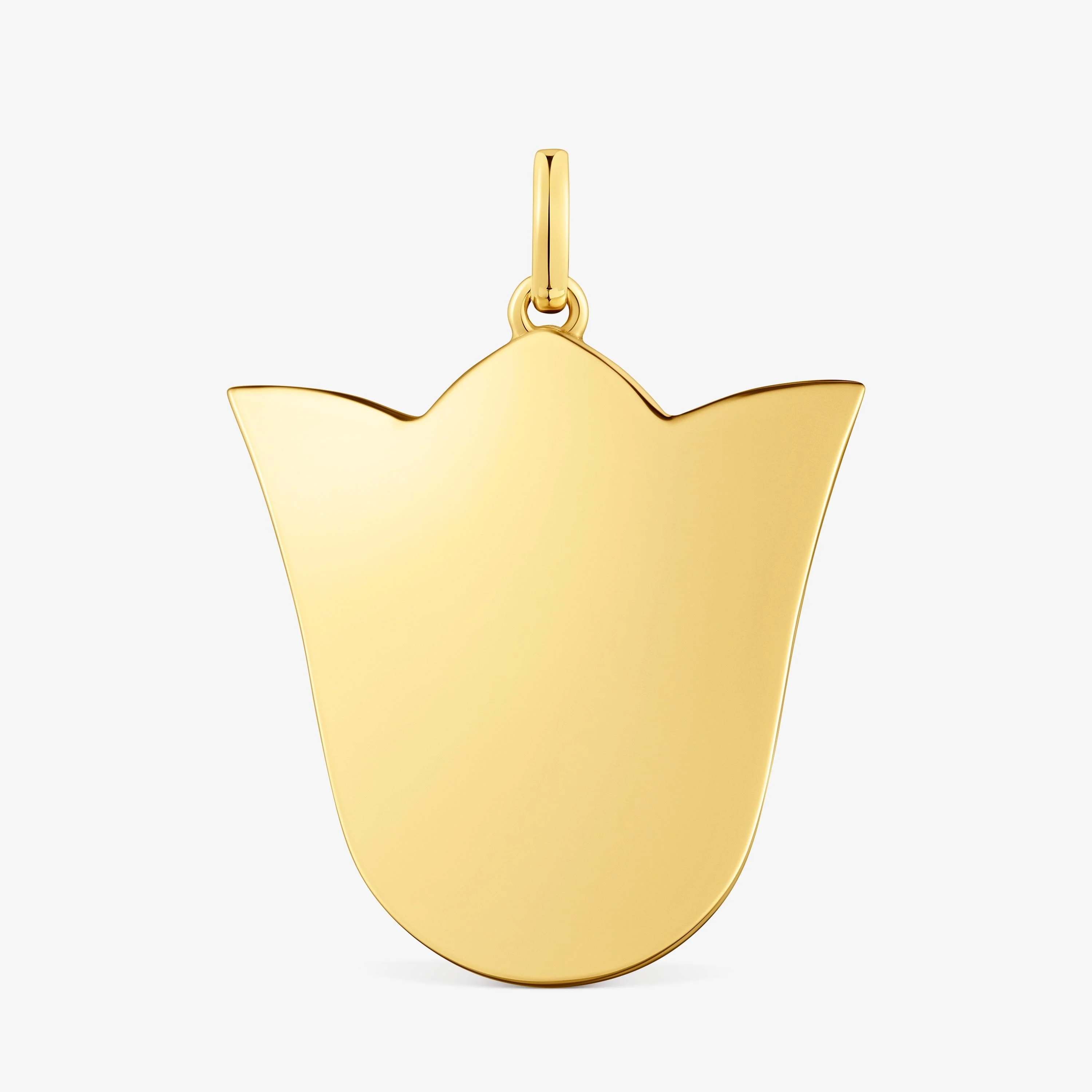 Medium 29mm 18K gold vermeil tulip Pendant Sweet Dolls - 1