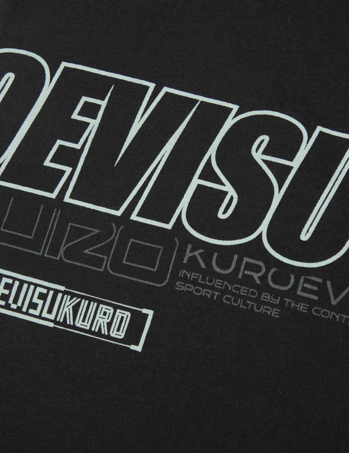 Logo and Slogan Print Fashion Fit T-Shirt - 9