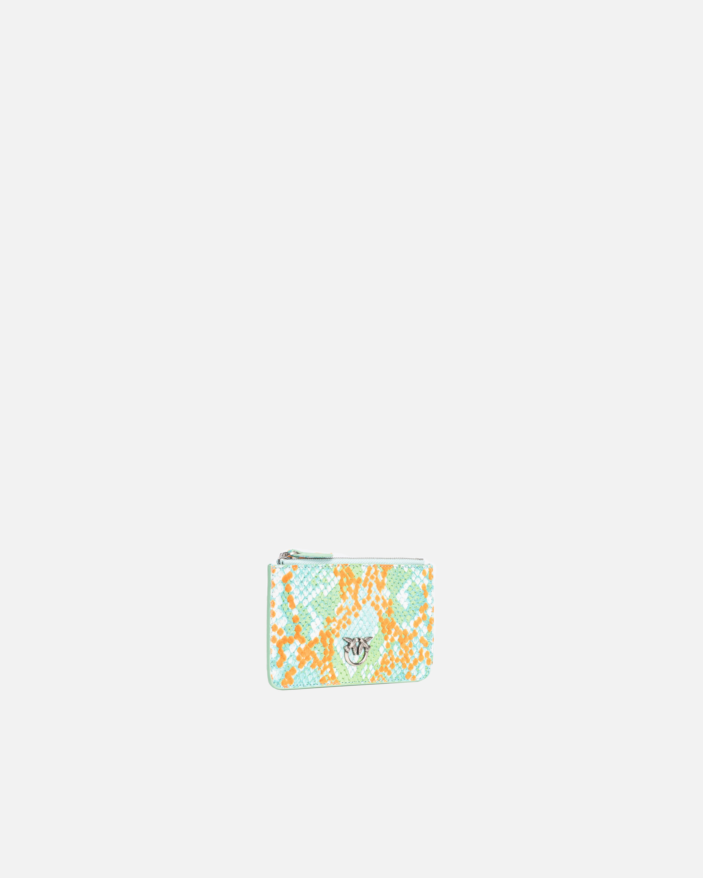 PINKO GALLERIA FLAT POUCH IN REPTILE SKIN - 3