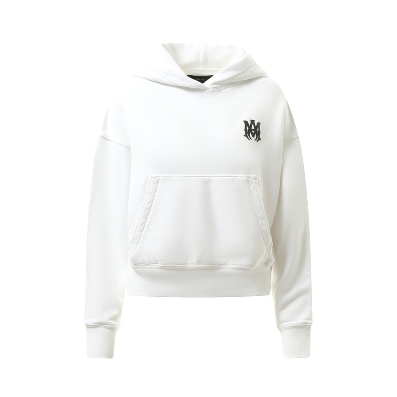 AMIRI MA Core Logo Hoodie in White outlook