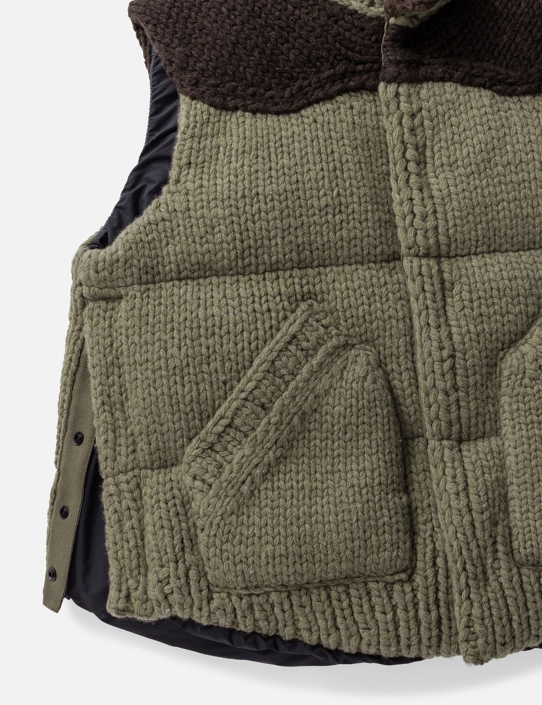 sacai PADDED KNIT VEST | REVERSIBLE