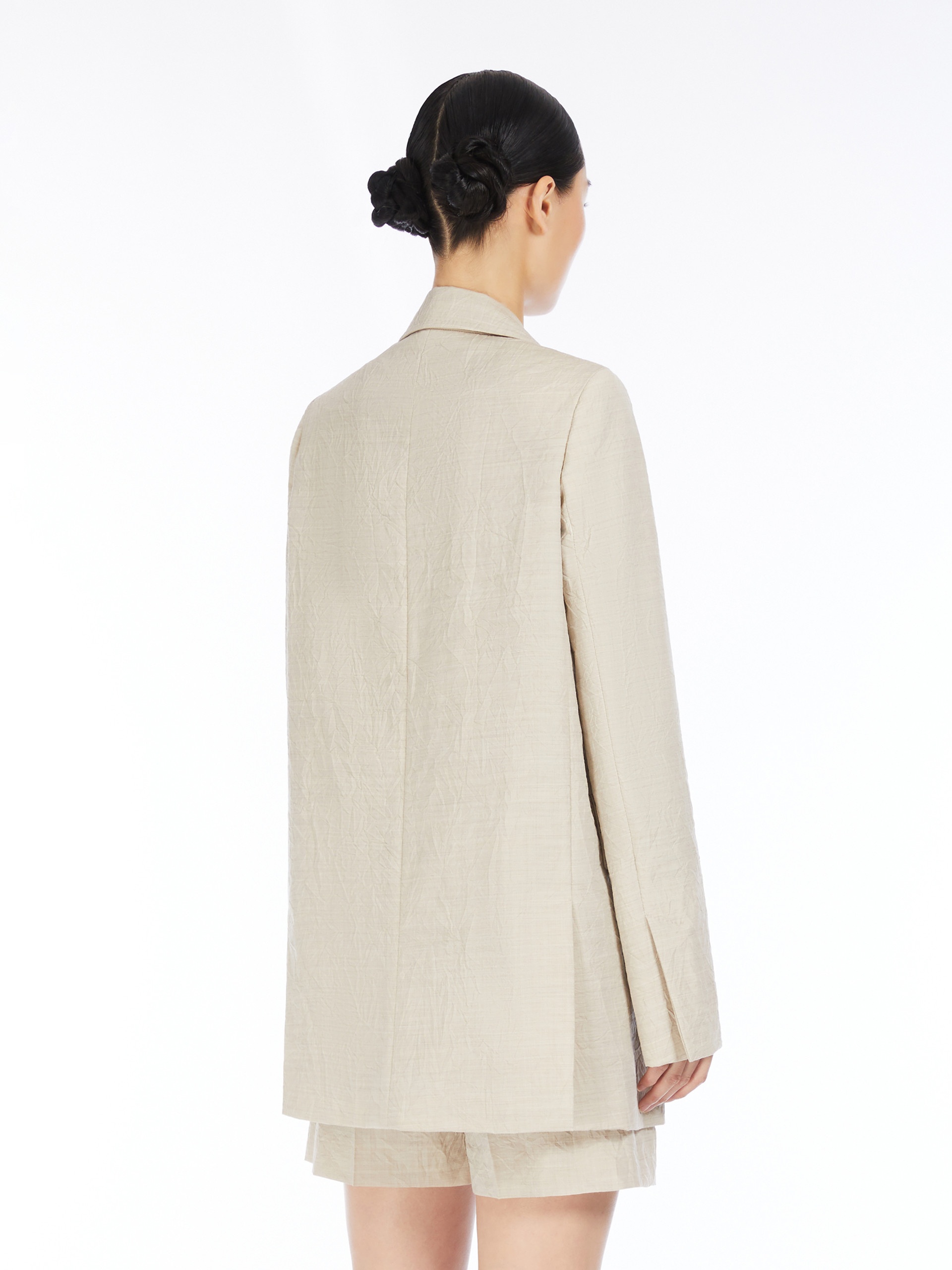 ACACIA1234 Single-breasted wool cloth blazer - 4