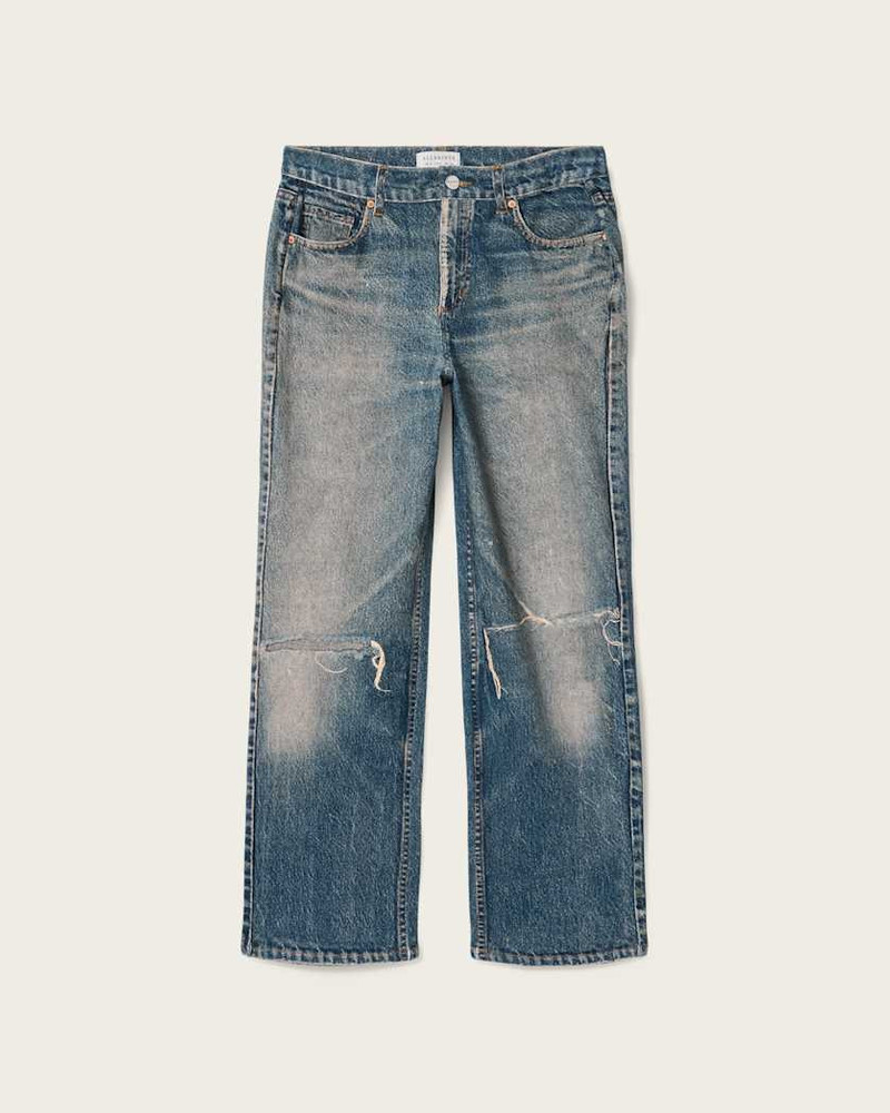 IDA TERRY STRAIGHT LEG ILLUSION OF DENIM PANTS 1