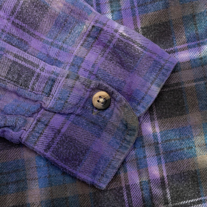 NEEDLES RIBBON TIE DYE FLANNEL SHIRT - ASSORTED 3