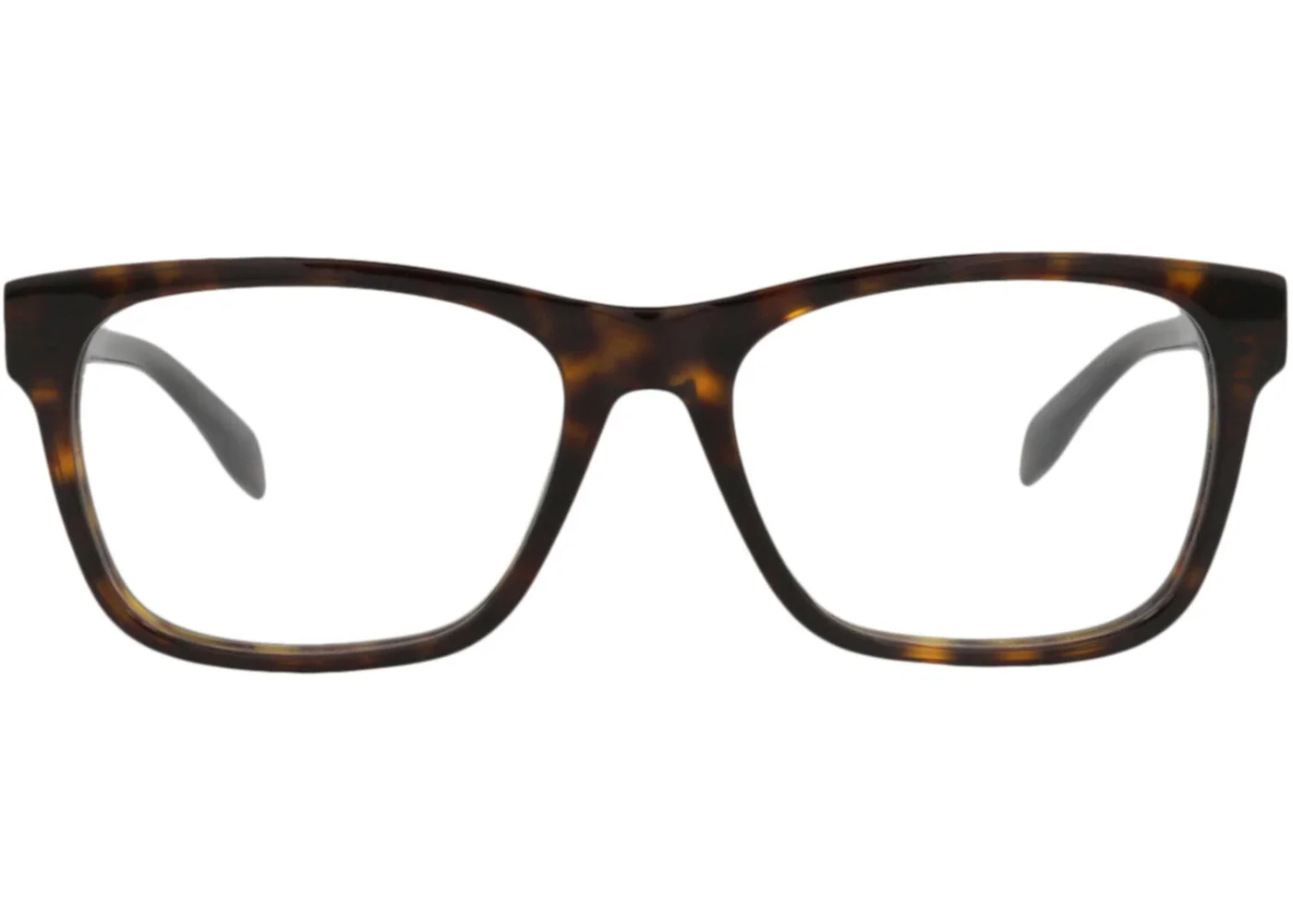 Alexander McQueen Square-Frame Acetate Optical Frames Havana Havana Transparent (AM0307O-30010911-00 - 1
