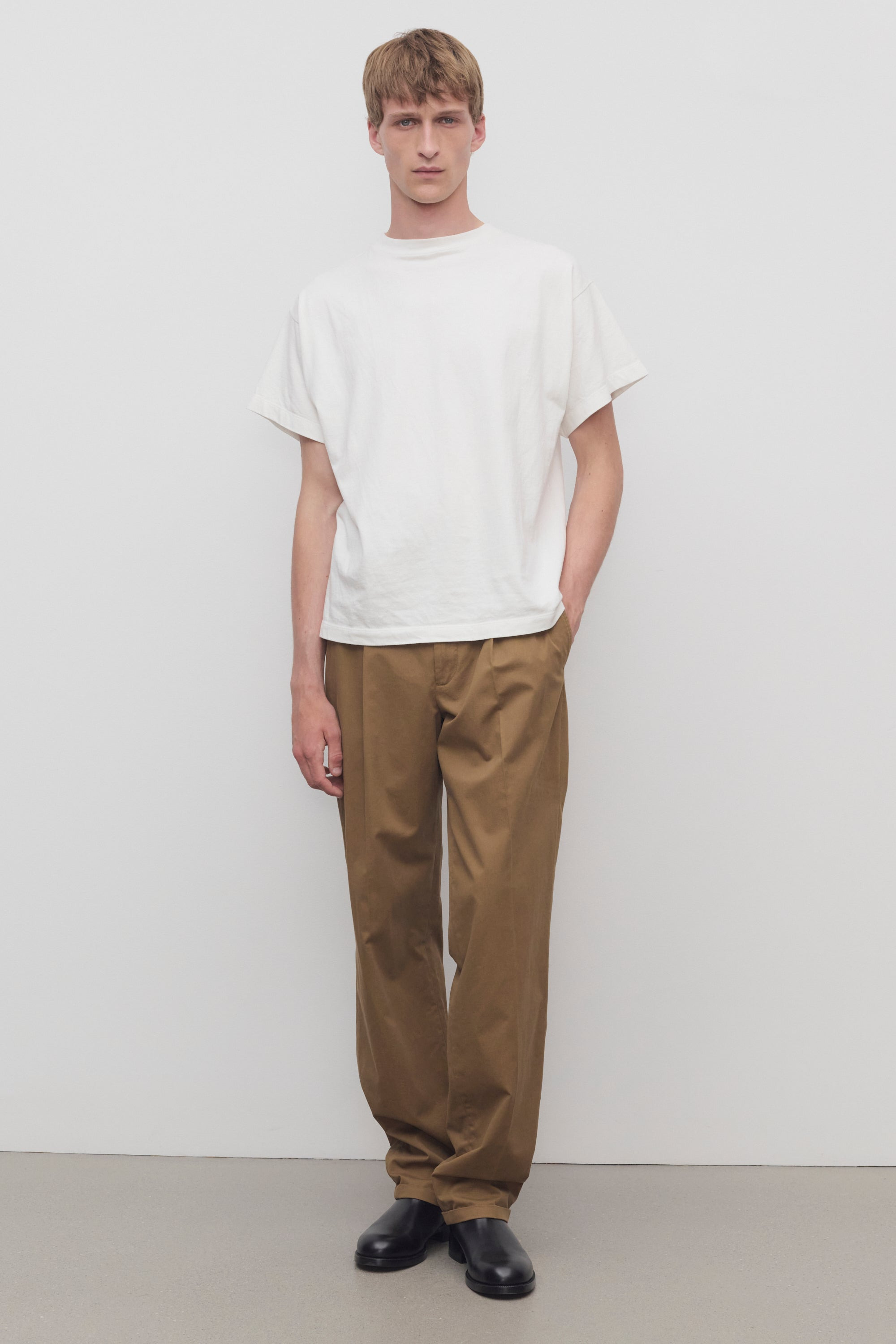 Belamy Pant in Cotton and Cashmere - 3