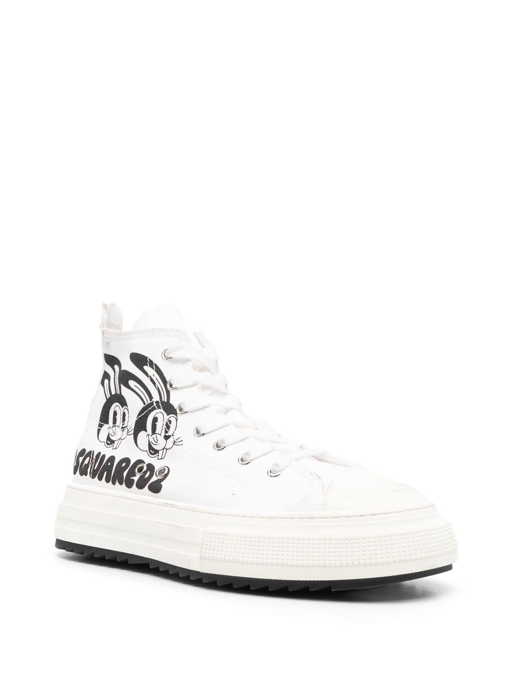 logo-print high-top sneakers - 2