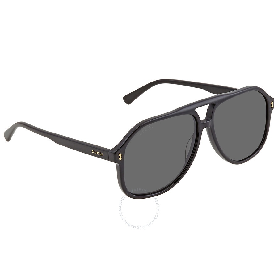 Gucci Grey Pilot Men's Sunglasses GG1042S 001 60 - 3