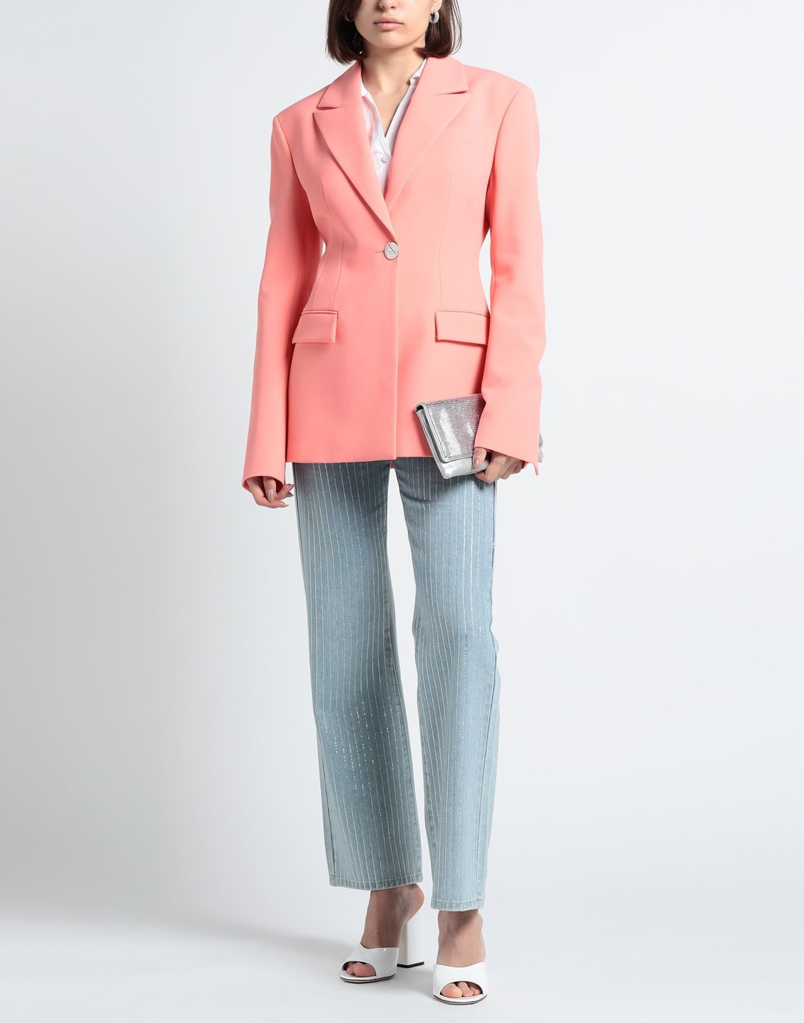 Salmon pink Women's Blazer - 3