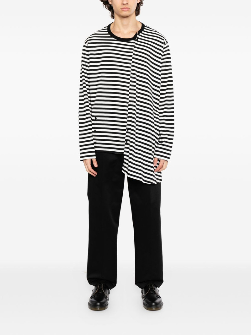 Yohji Yamamoto x Neighborhood striped T-shirt outlook