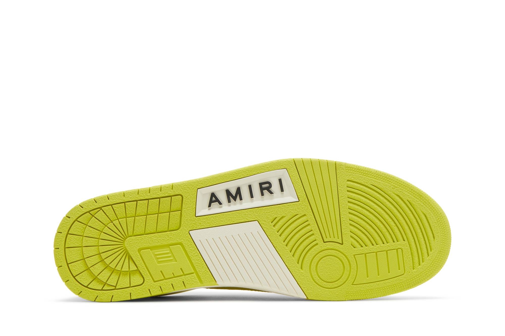Amiri Skel Top Low 'White Lime' - 4