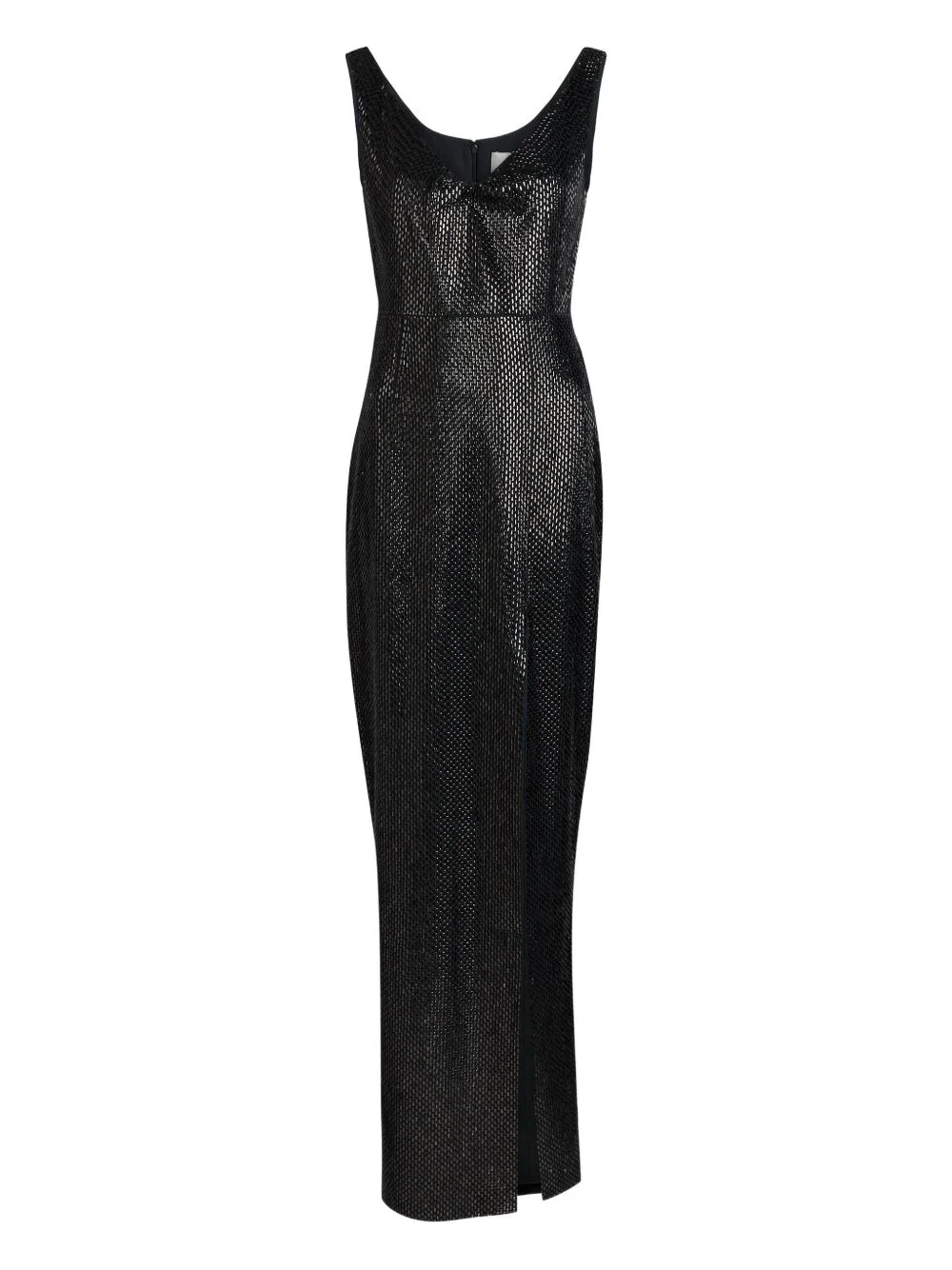 V-neck gown maxi dress - 1