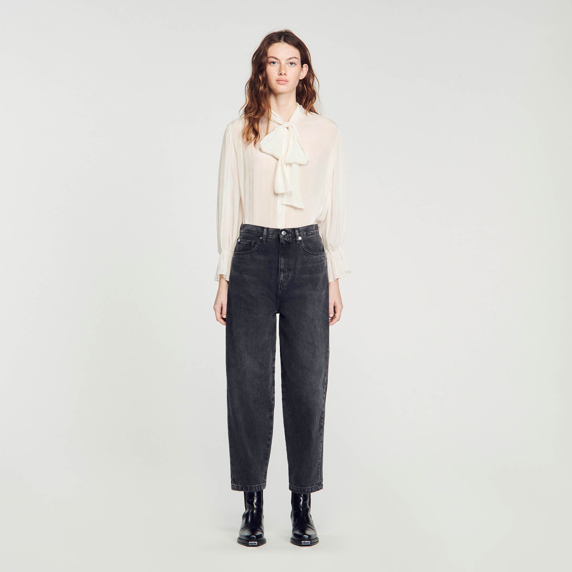 OVERSIZED FRAYED JEANS - 3