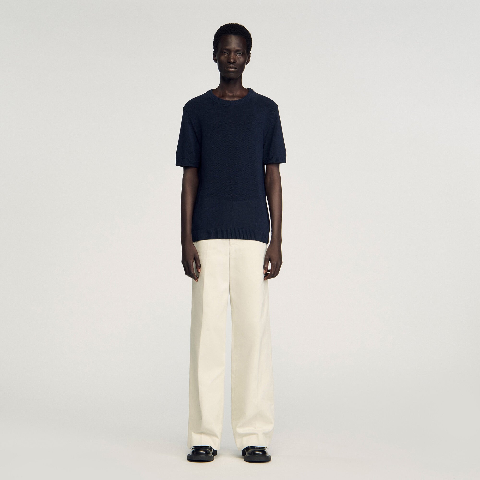 FINE KNIT T-SHIRT - 2