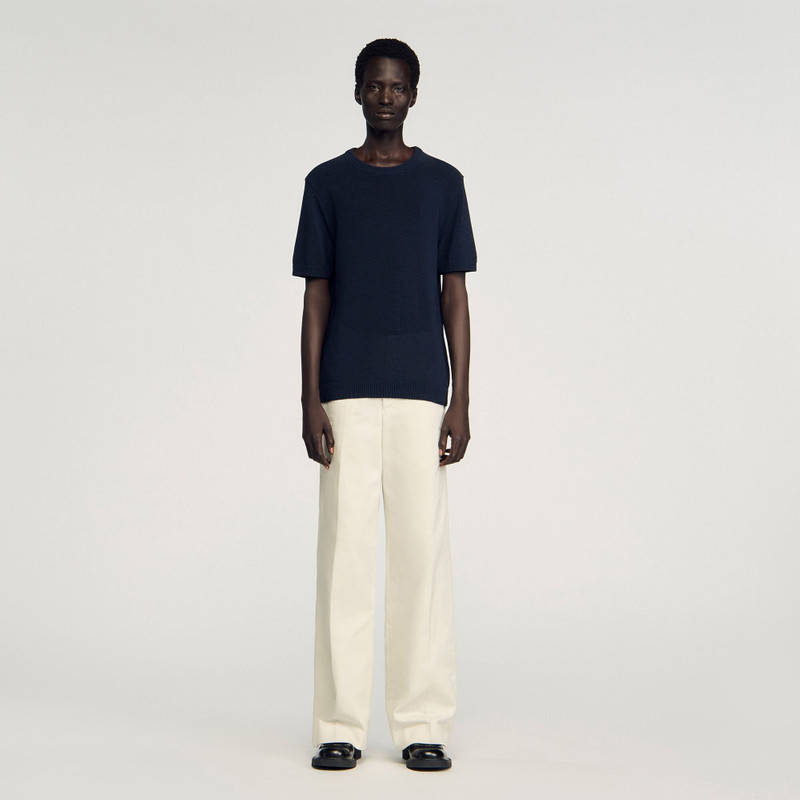 Sandro FINE KNIT T-SHIRT outlook