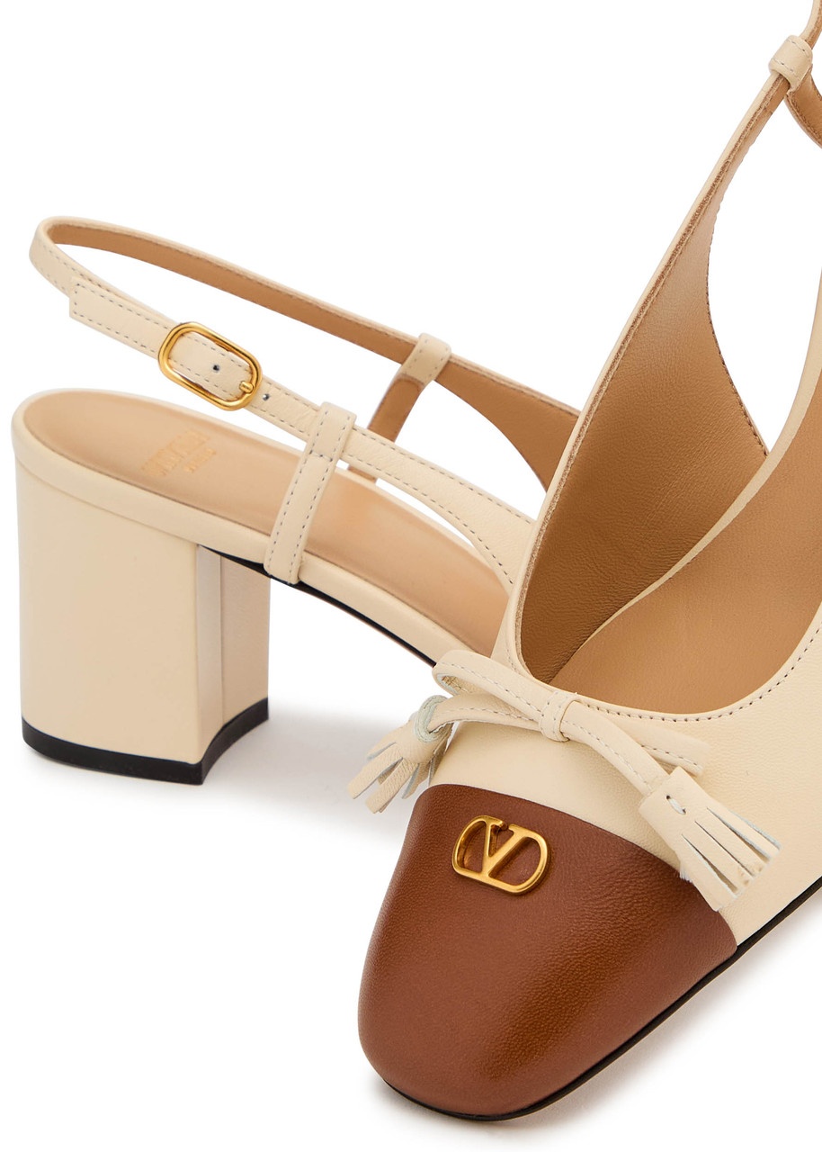 Valentino Valet Du Roi 60 Leather Slingback Pumps - 4