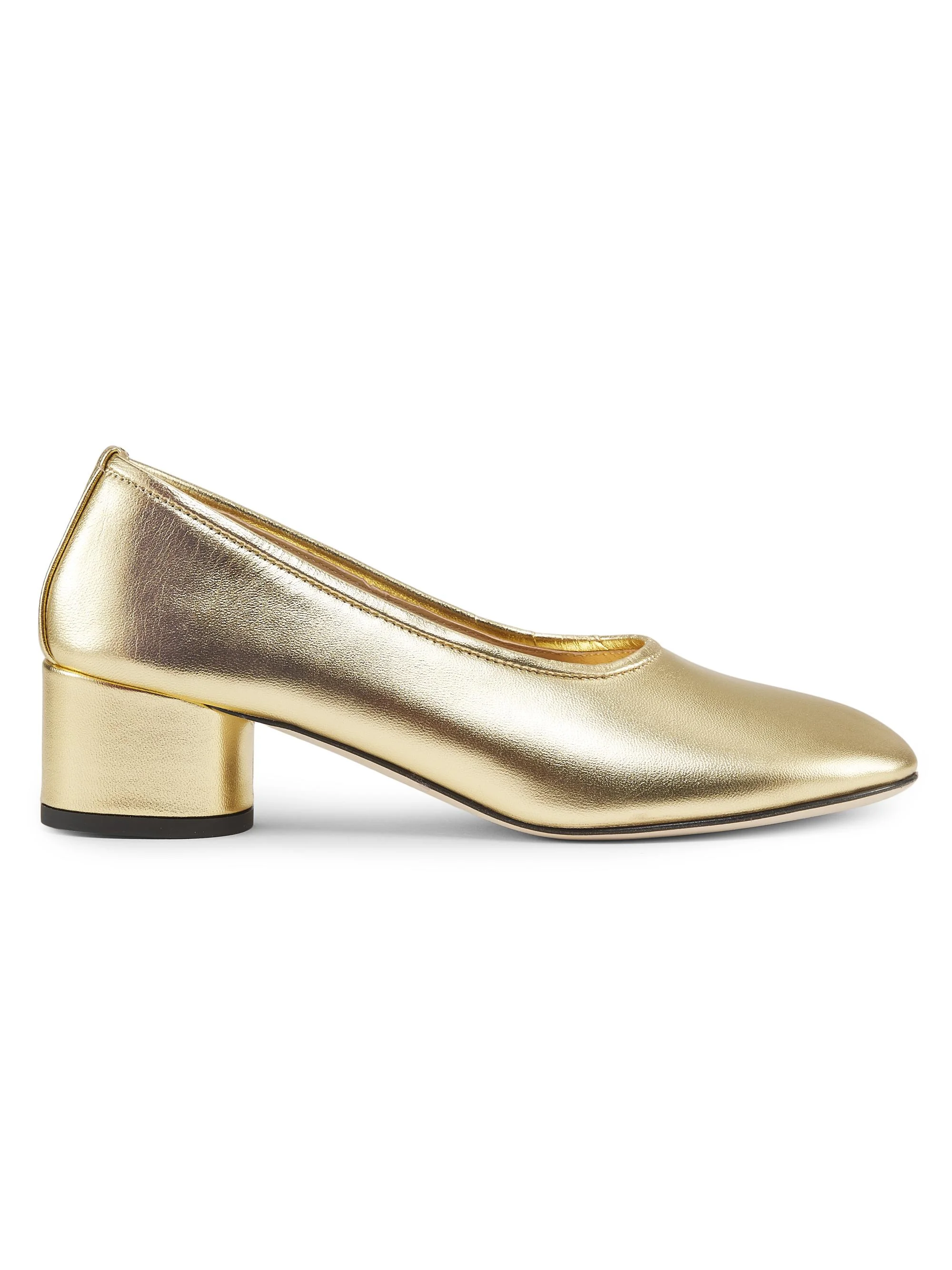 Women's Balla 45MM Leather Pumps - Gold - 1