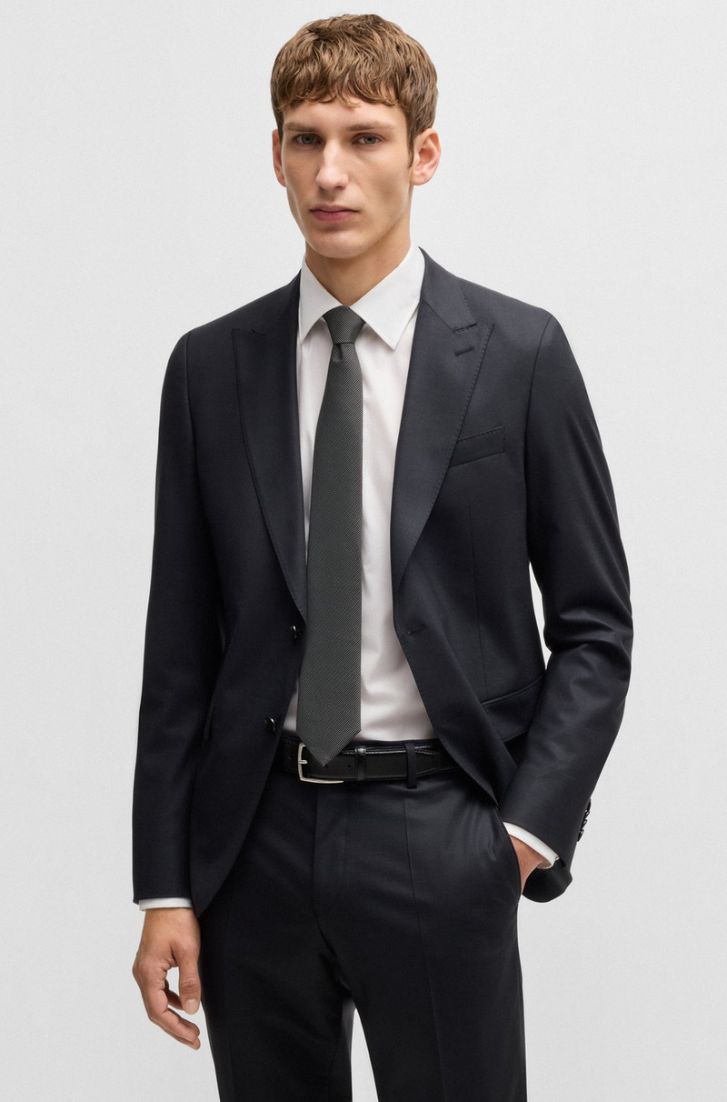 BOSS SILK-BLEND TIE IN MICRO-PATTERN JACQUARD outlook