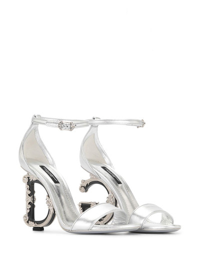 Dolce & Gabbana baroque logo-heeled sandals outlook