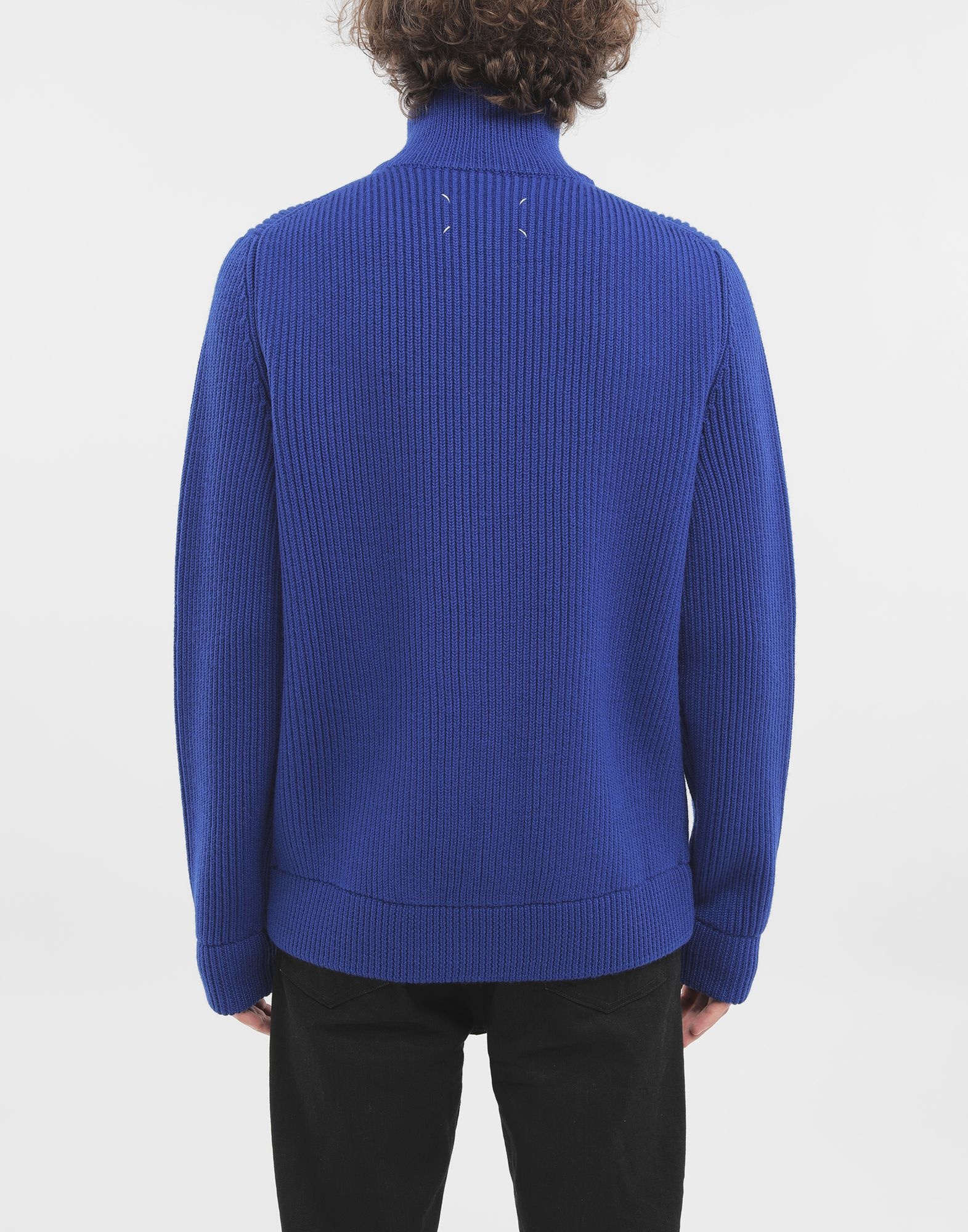 Zip-up ribbed sweater - 4