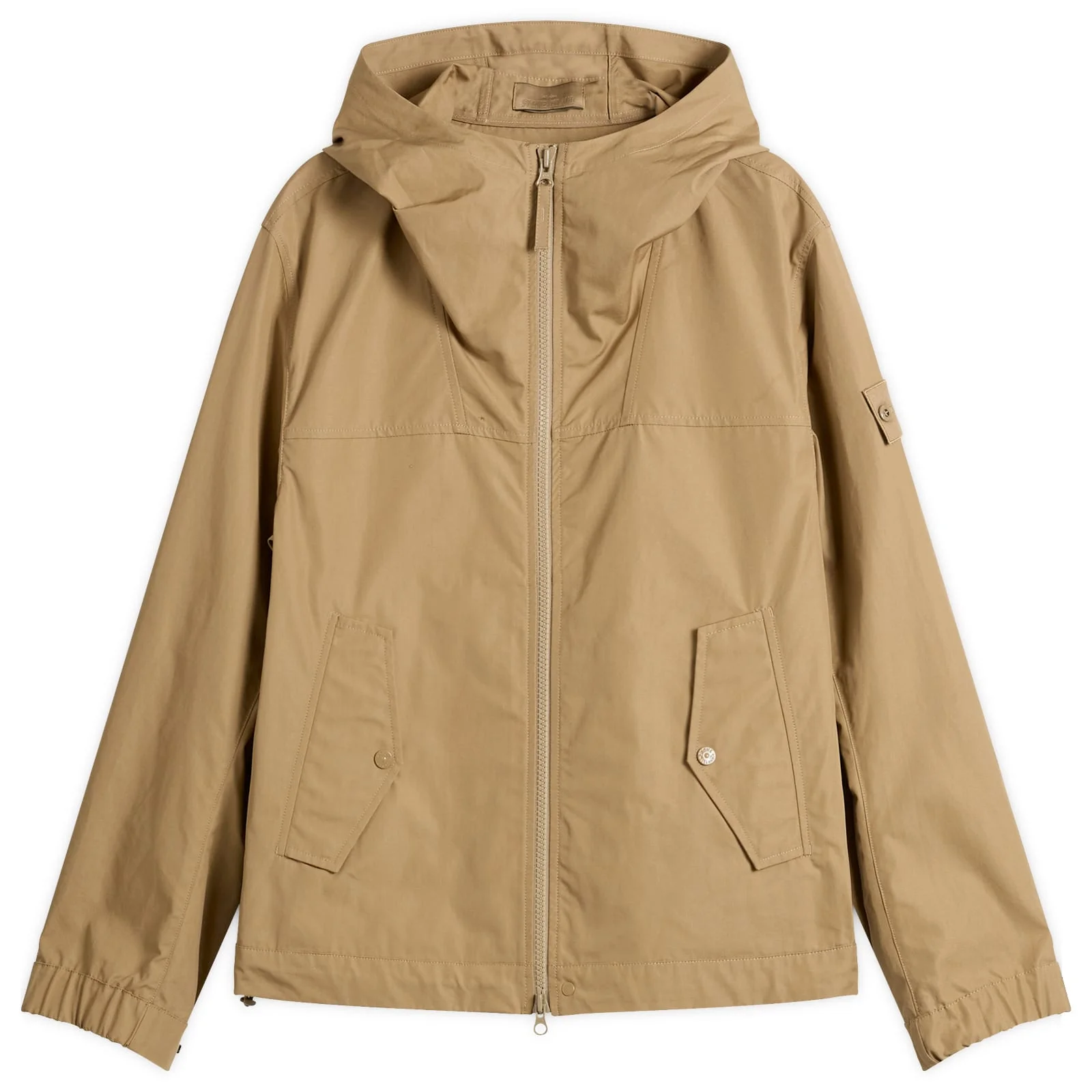 Stone Island Ghost Cotton Canvas Hooded Jacket - 1