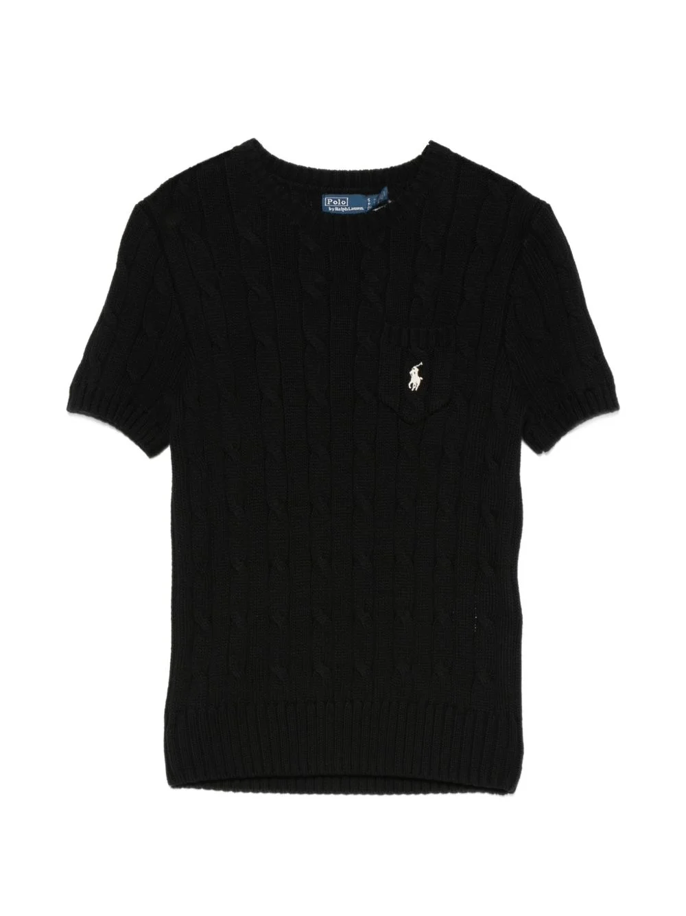 cable-knit logo-embroidered sweater - 1