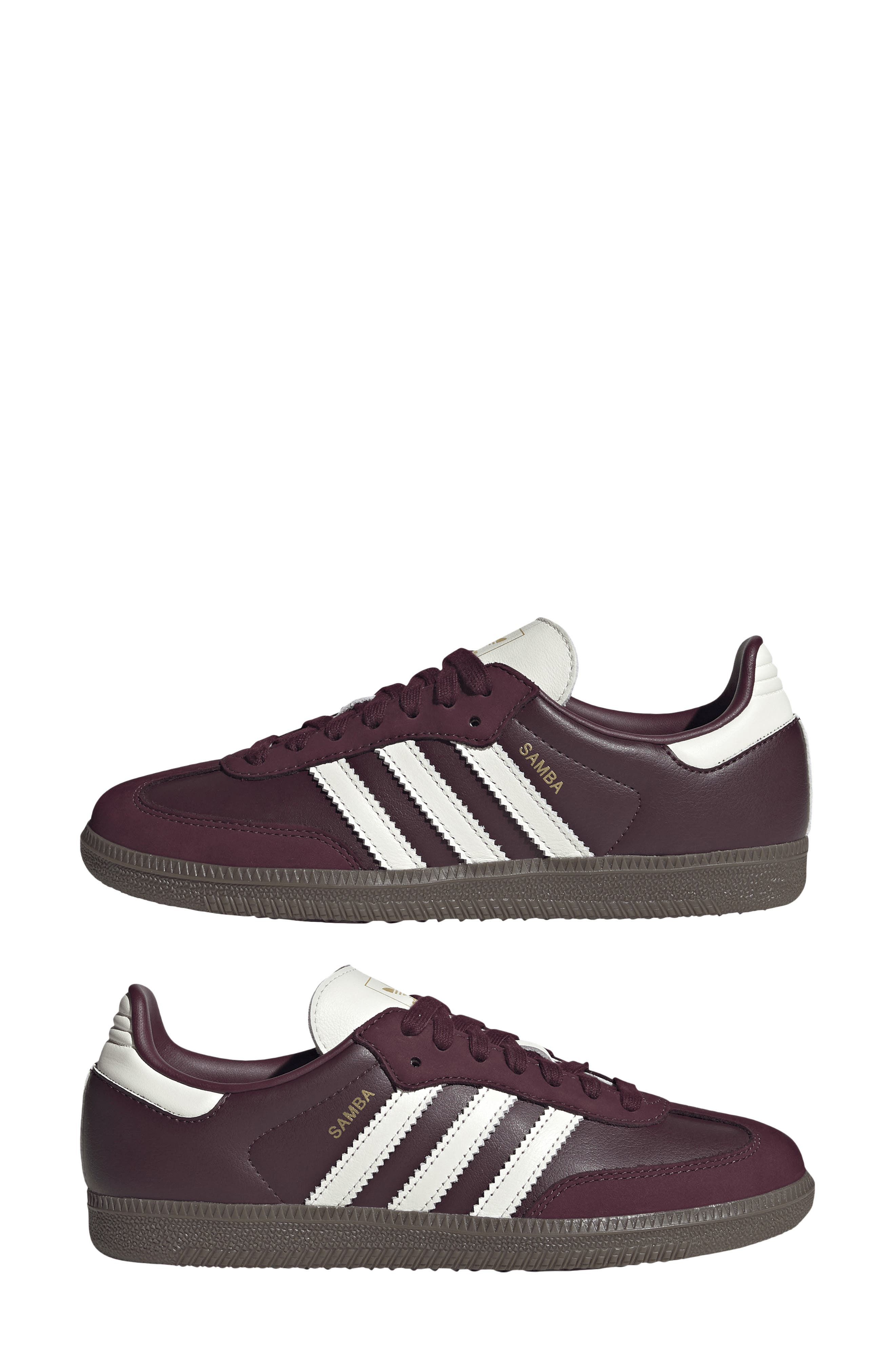 adidas Gender Inclusive Samba OG Sneaker in Maroon/owh at Nordstrom - 8