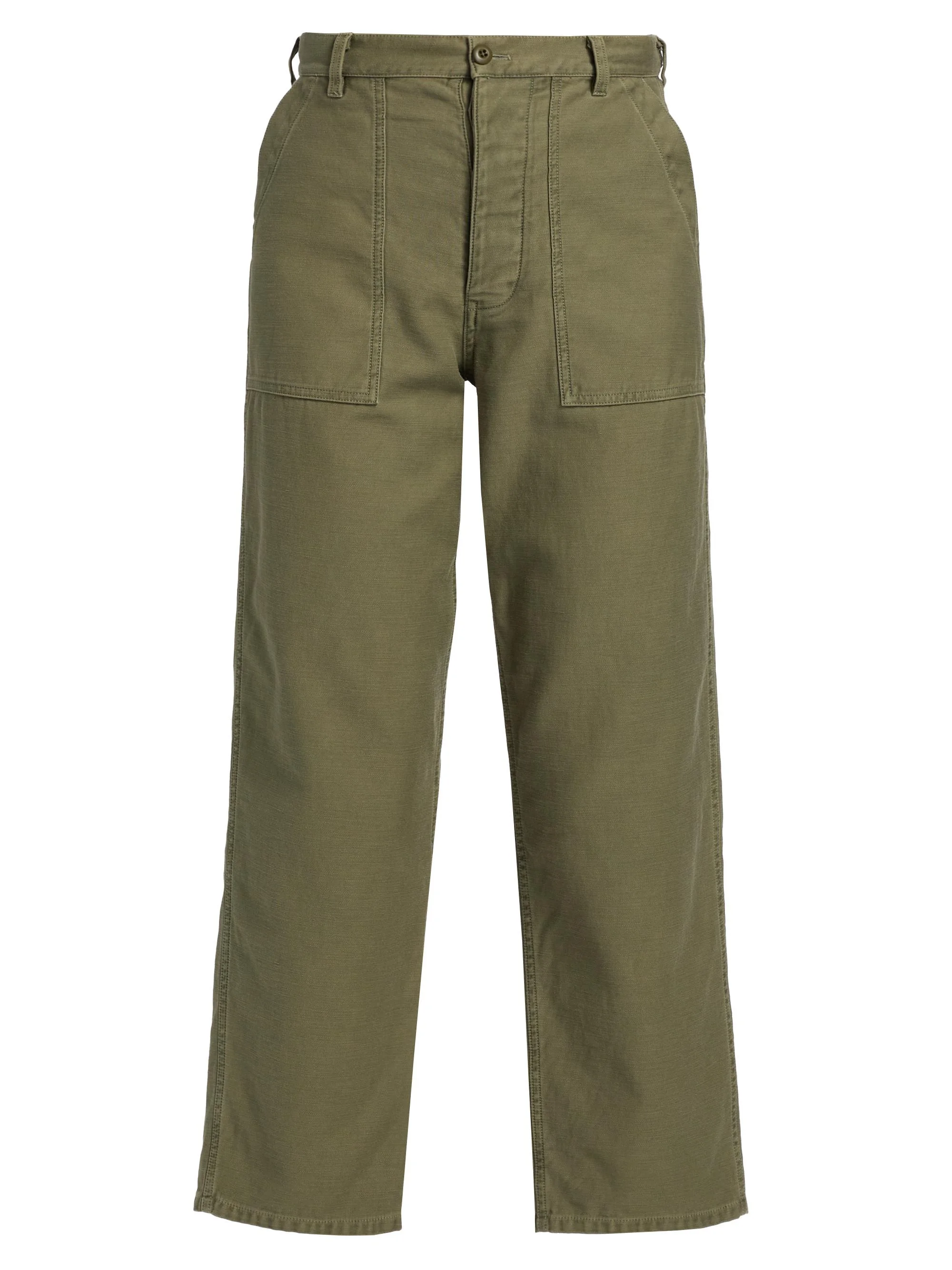 Women's Earl Cotton Canvas Pants - Olive Fatigue - 1