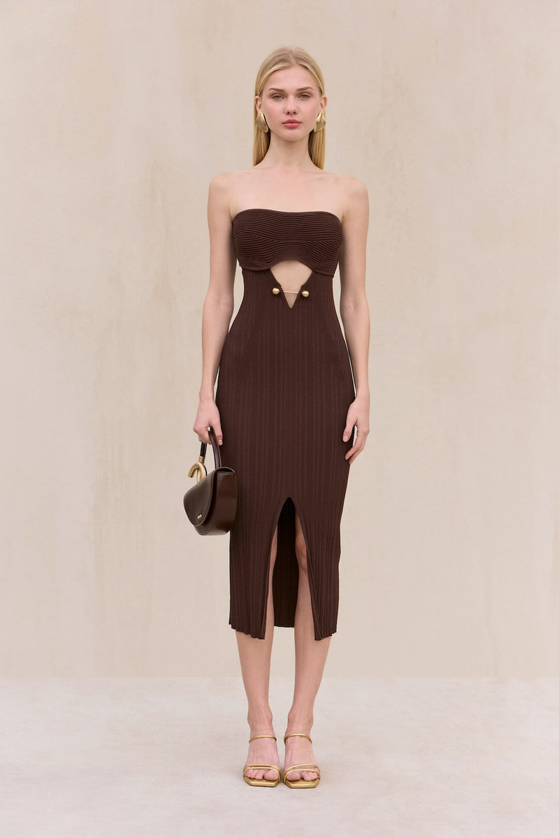 christy knit dress Cult Gaia Christy Knit Dress in Olea