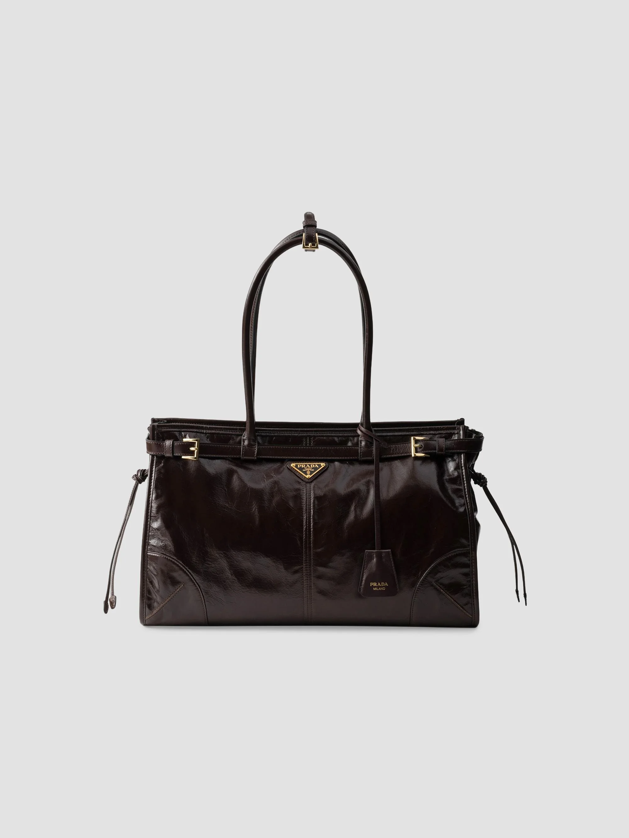 Women's Bonnie Large Leather Top Handle Bag - Brown - 1