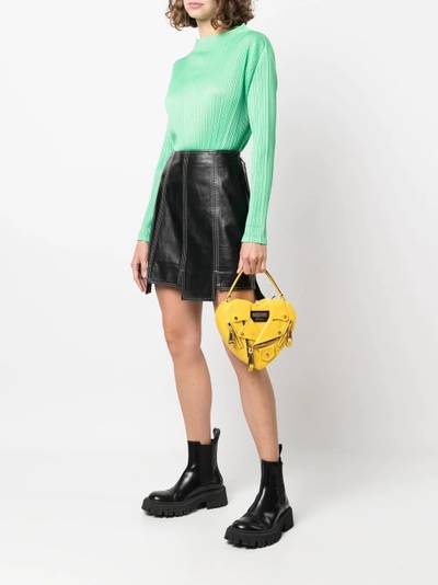 Moschino heart-shaped leather jacket bag outlook