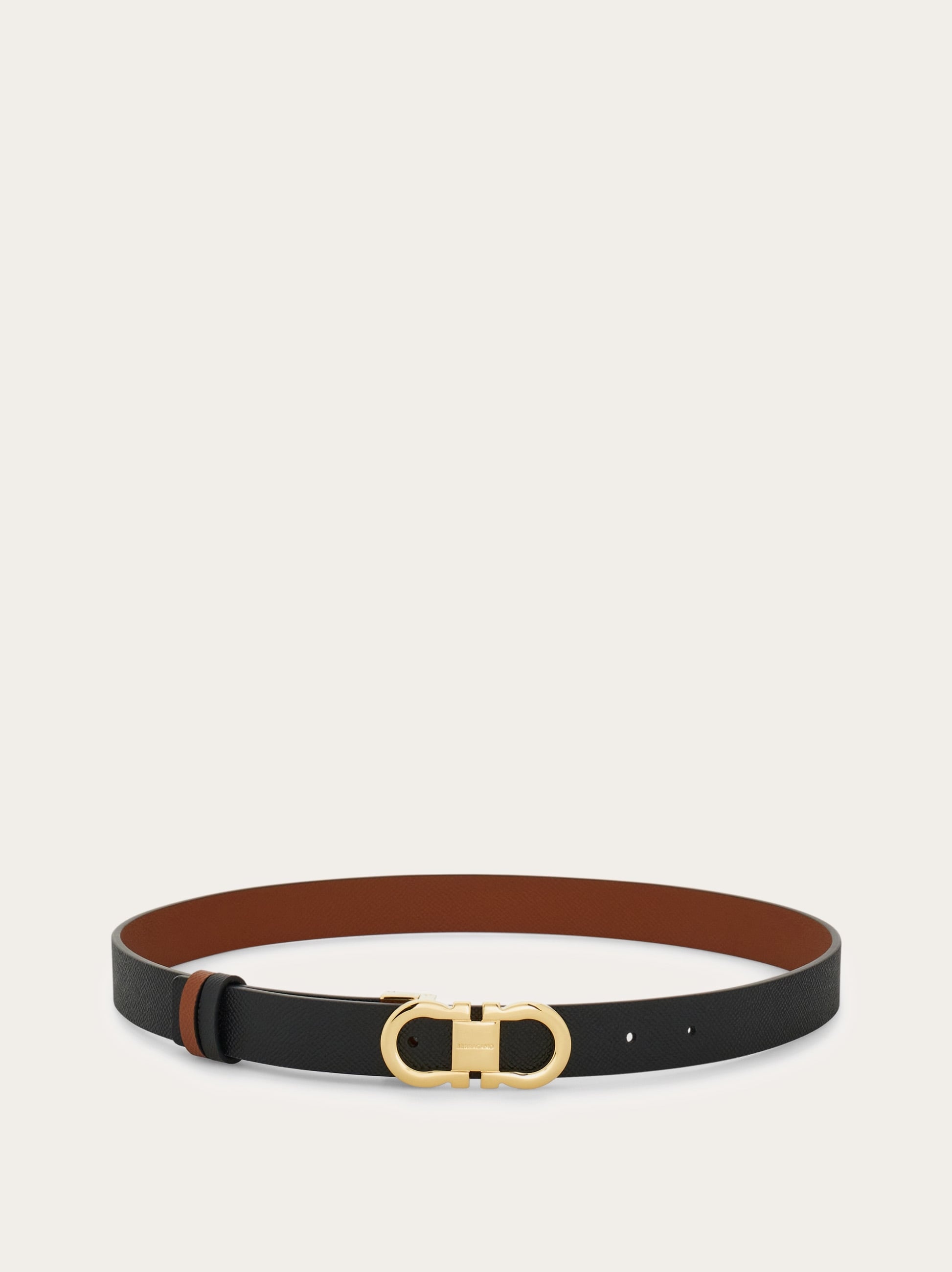 Adjustable and reversible Gancini belt - 3