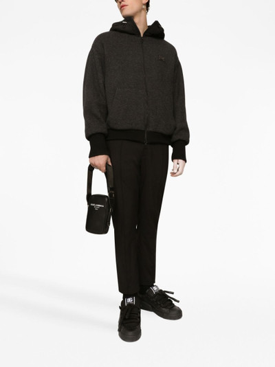 Dolce & Gabbana logo-print leather shoulder bag outlook