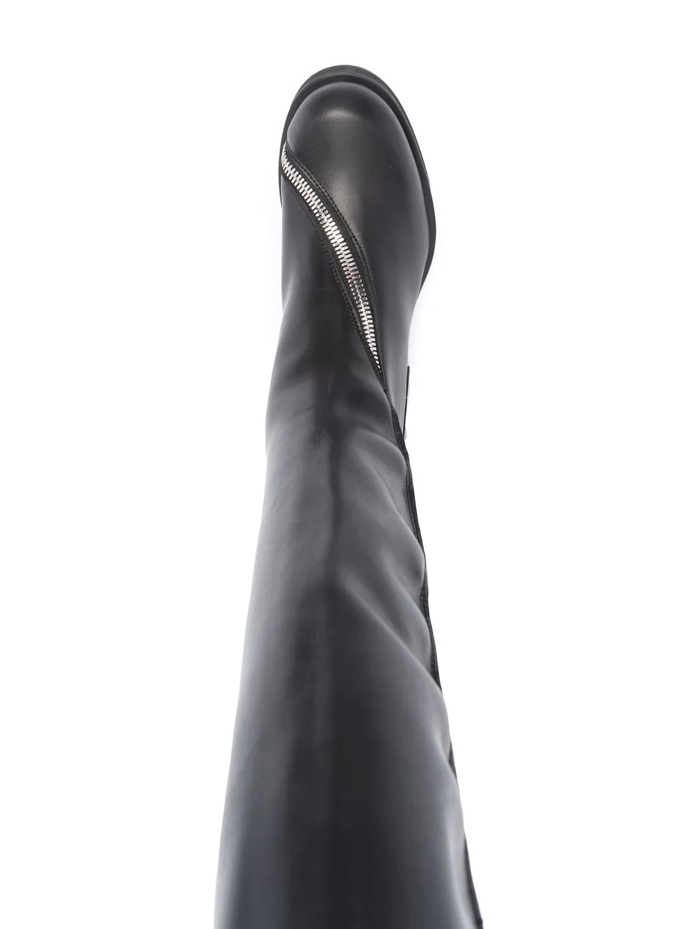 knee-high zip-up riding boots - 4