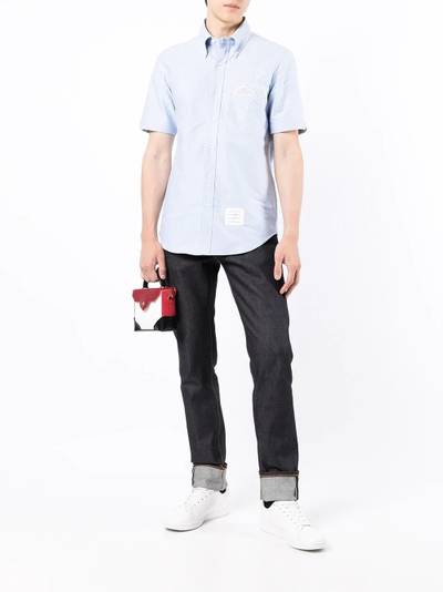 Thom Browne embroidered-detail short-sleeve shirt outlook