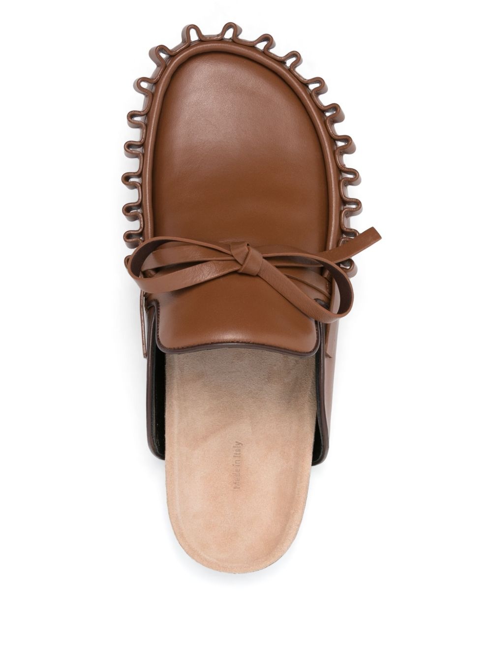 bow-detail slippers - 4
