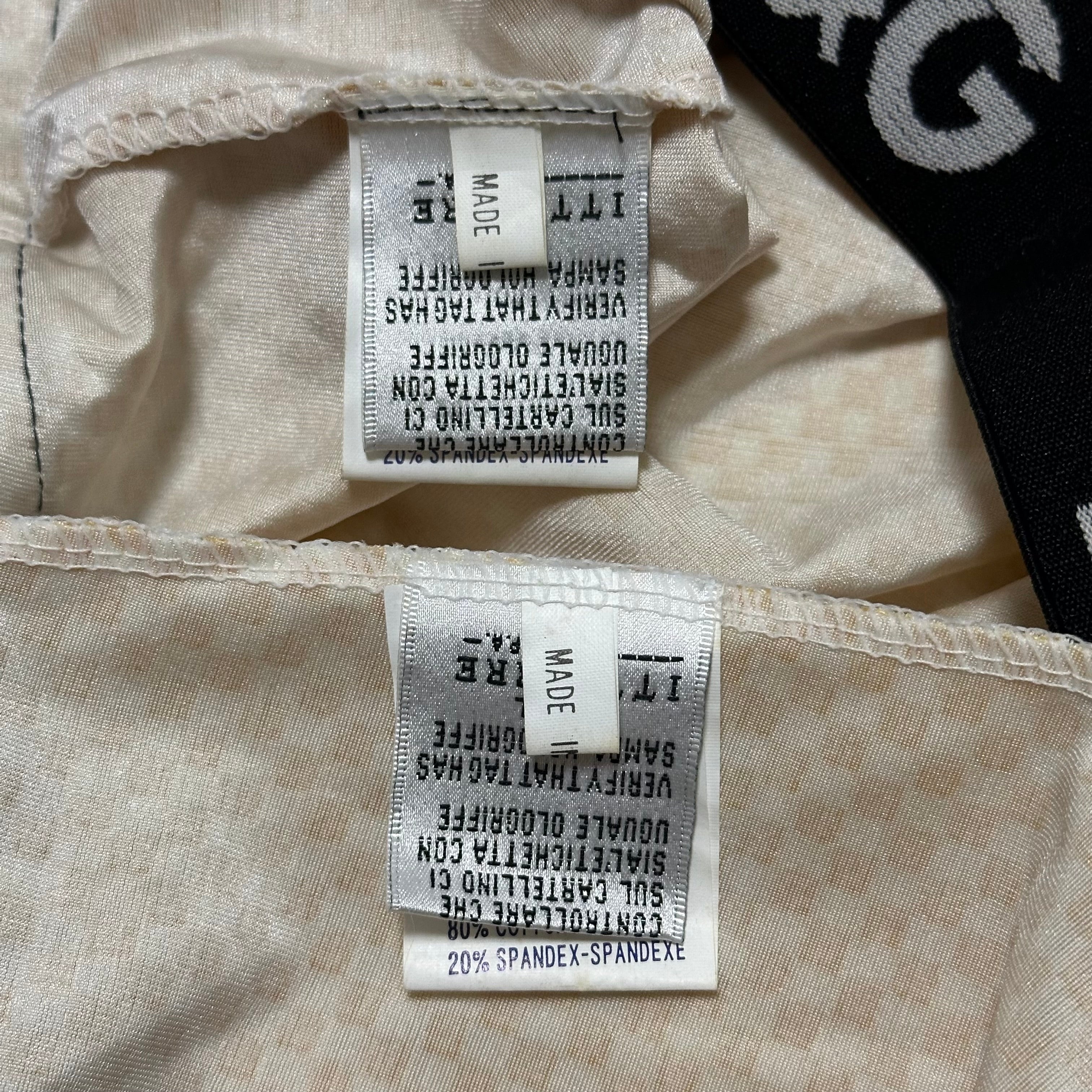 D&G - D&G 1995 Checkered Logo Trim Short Sleeve Top and High Rise Midi Skirt Set Up - 6