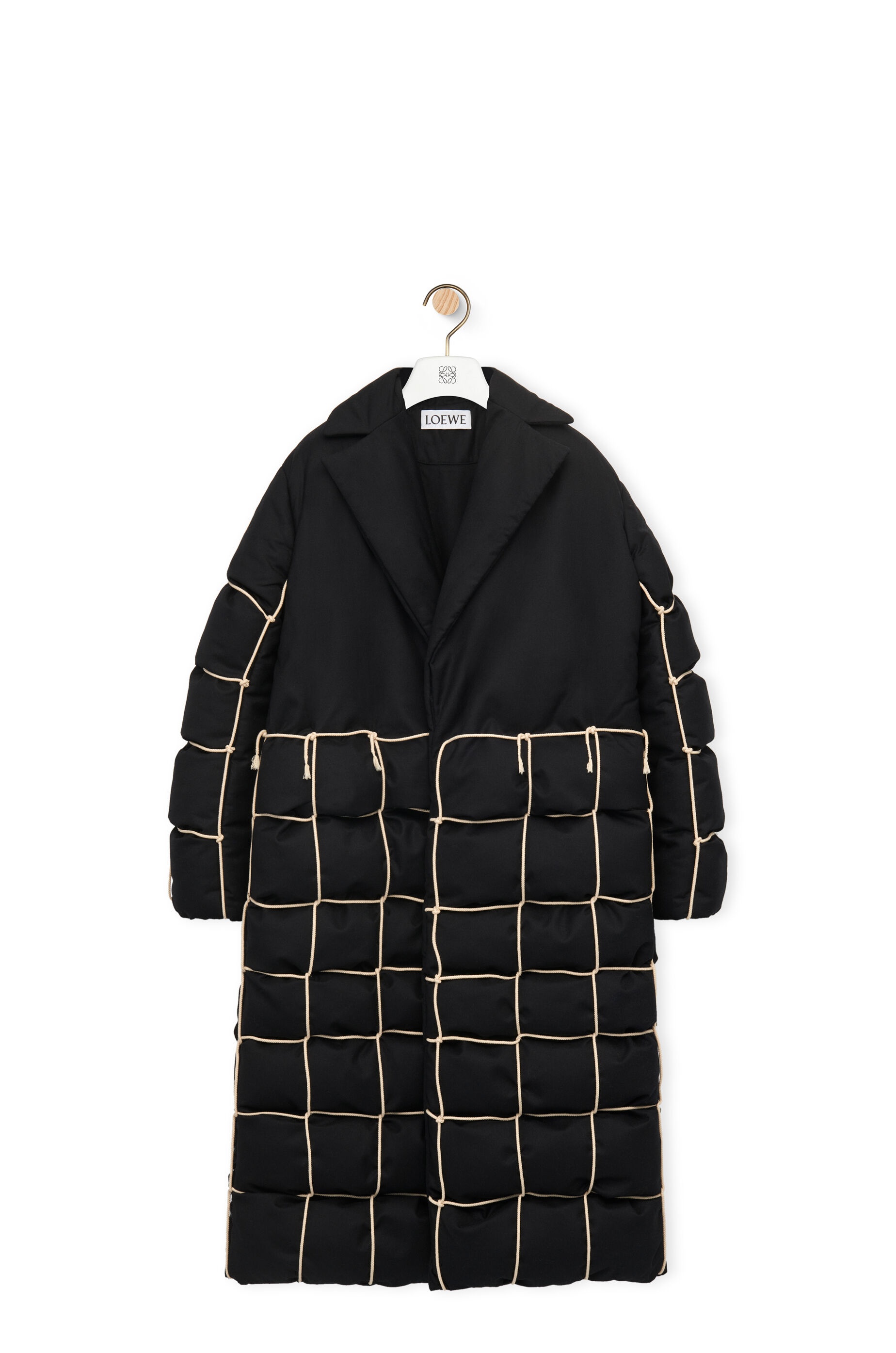 Quilted coat in wool - 1