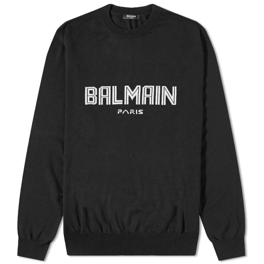 Balmain Merino Logo Crew Knit - 1